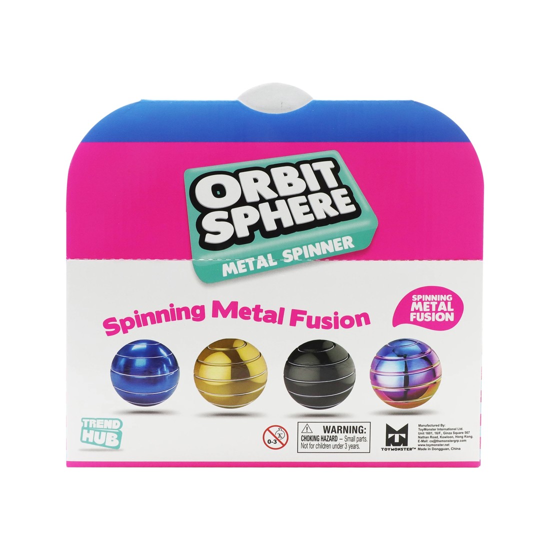 6 Trend Hub Orbit Sphere Metal Spinner - Assorted, 6 of 6