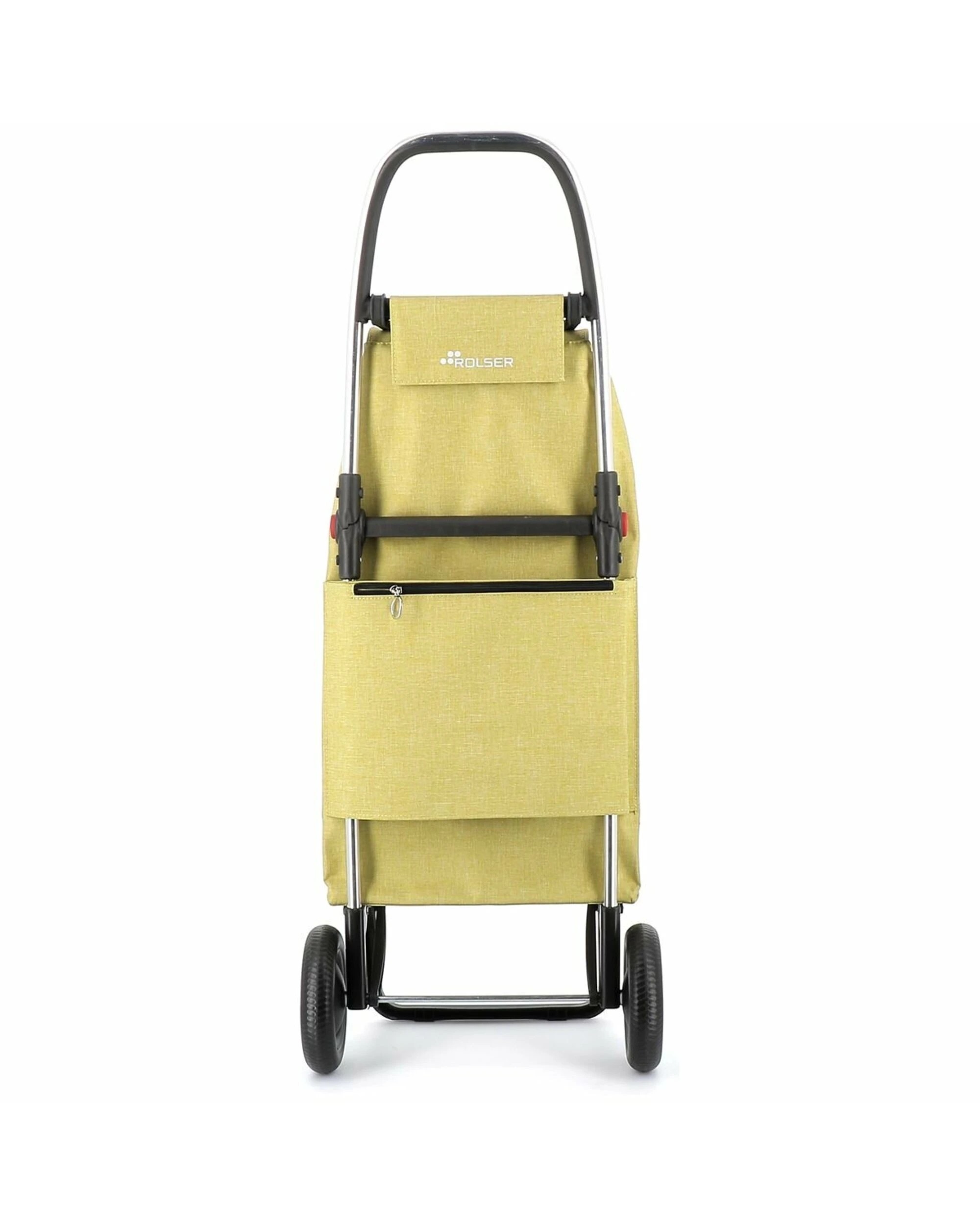 3 Rolser IMax Tweed 2 Wheel Foldable Trolley Lime, 3 of 4