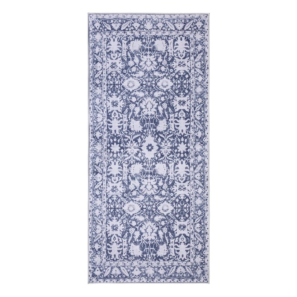 1 Artiss Hallway Runner Rug 80x180cm Soft  Washable Modern Kitchen Mat - Blue, 1 of 2