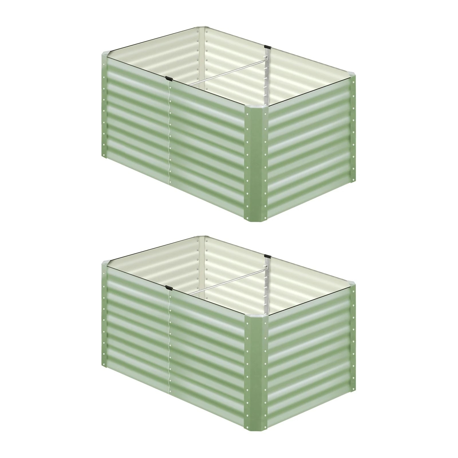 1 Livsip Garden Bed 240x80x73CM Raised Container Vegetable Planter Box - Green, 1 of 8