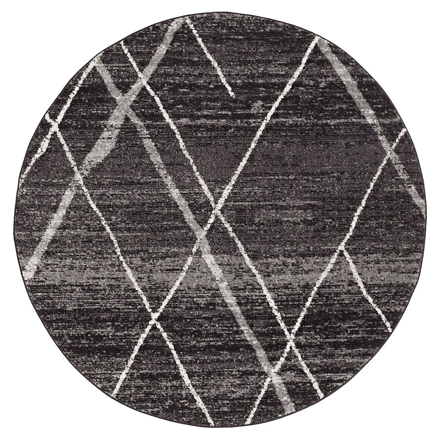 2 Common Ground Rugs Bluebay 452 240x240cm - Large Round Power Loomed Pet Friendly Rug - Charcoal, 2 of 5