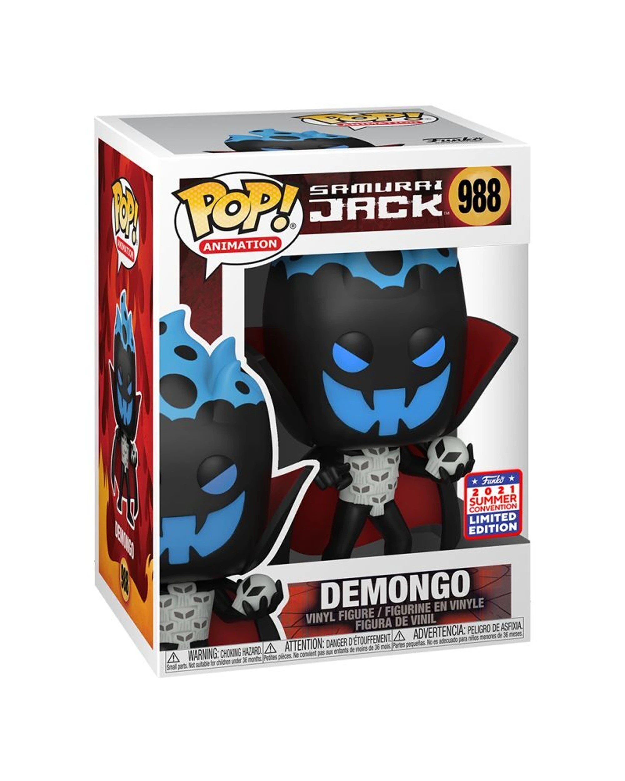 3 Pop Vinyl Figurine Samurai Jack - Demongo Collectible Vinyl Figure 10cm - Multi, 3 of 3