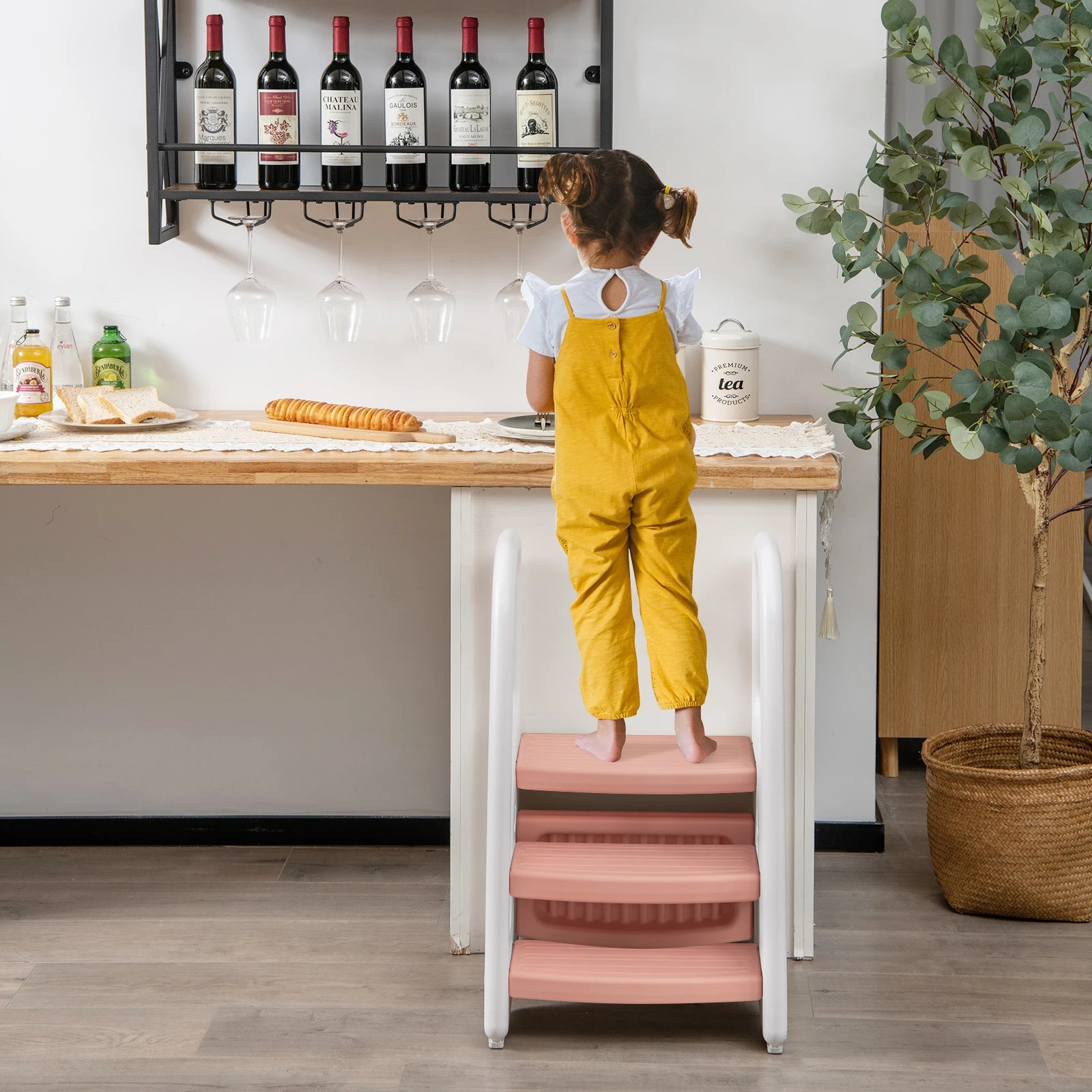 4 Costway 3-Step Stool Toilet Potty Training, 4 of 4