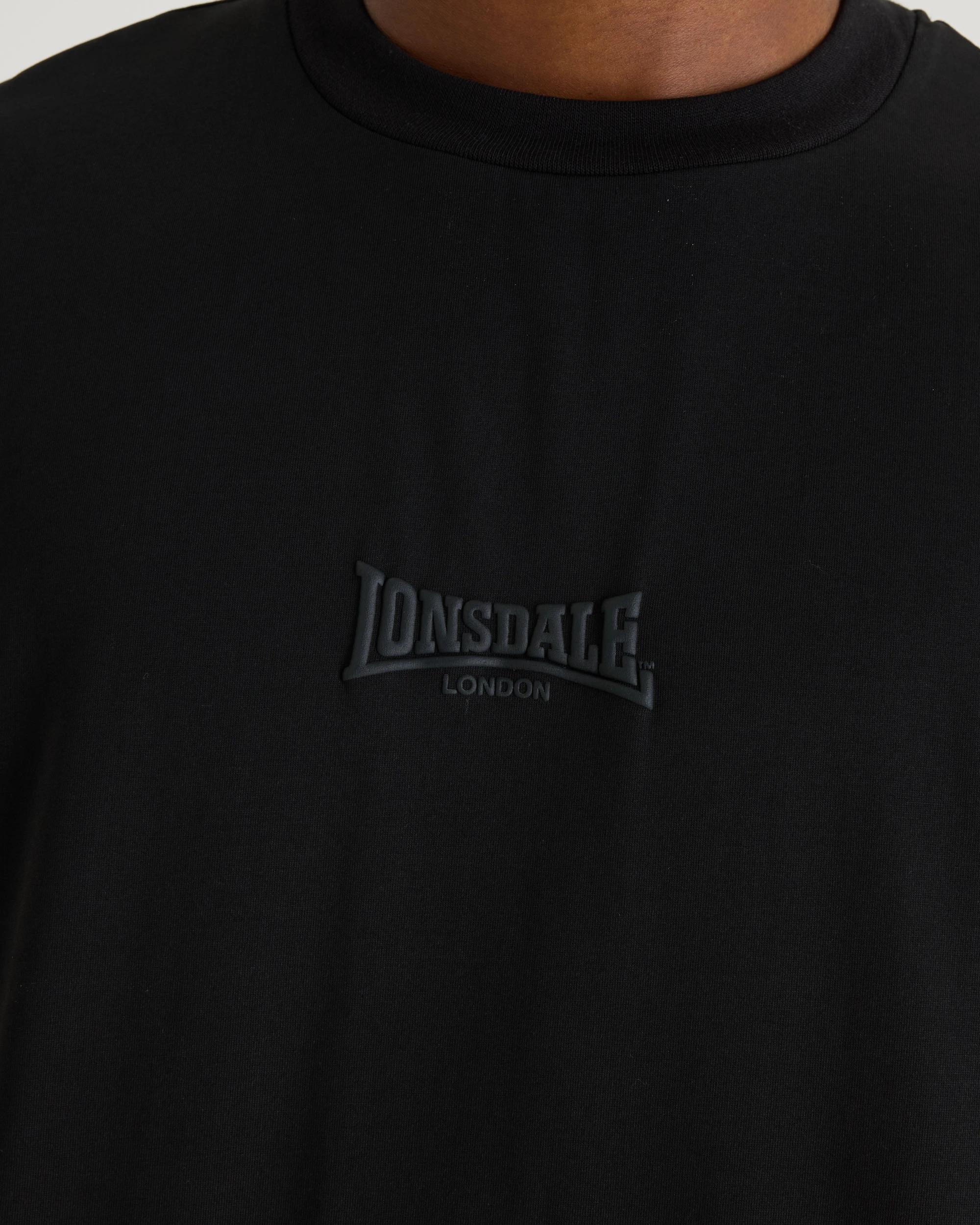 3 Lonsdale London Leisure T-Shirt BLACK, 3 of 4