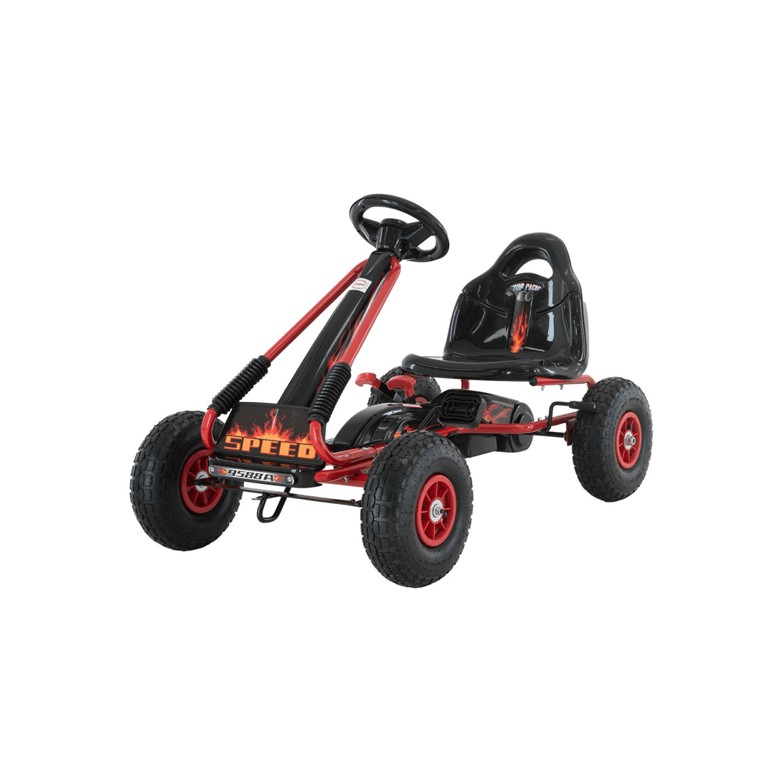 1 Kahuna G95 Kids Ride On Pedal-powered Go Kart - Red, 1 of 10
