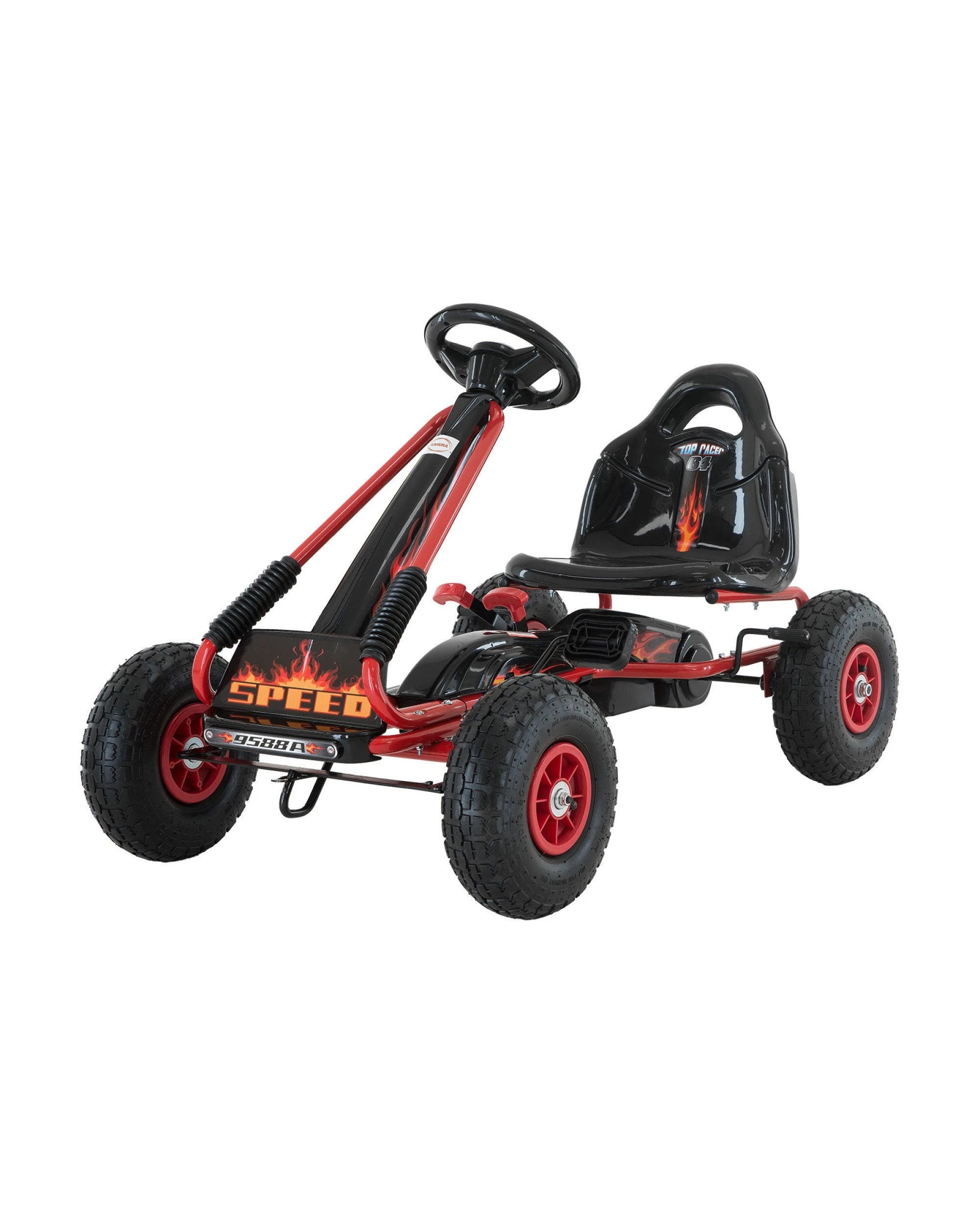 1 Kahuna G95 Kids Ride On Pedal-powered Go Kart - Red, 1 of 10