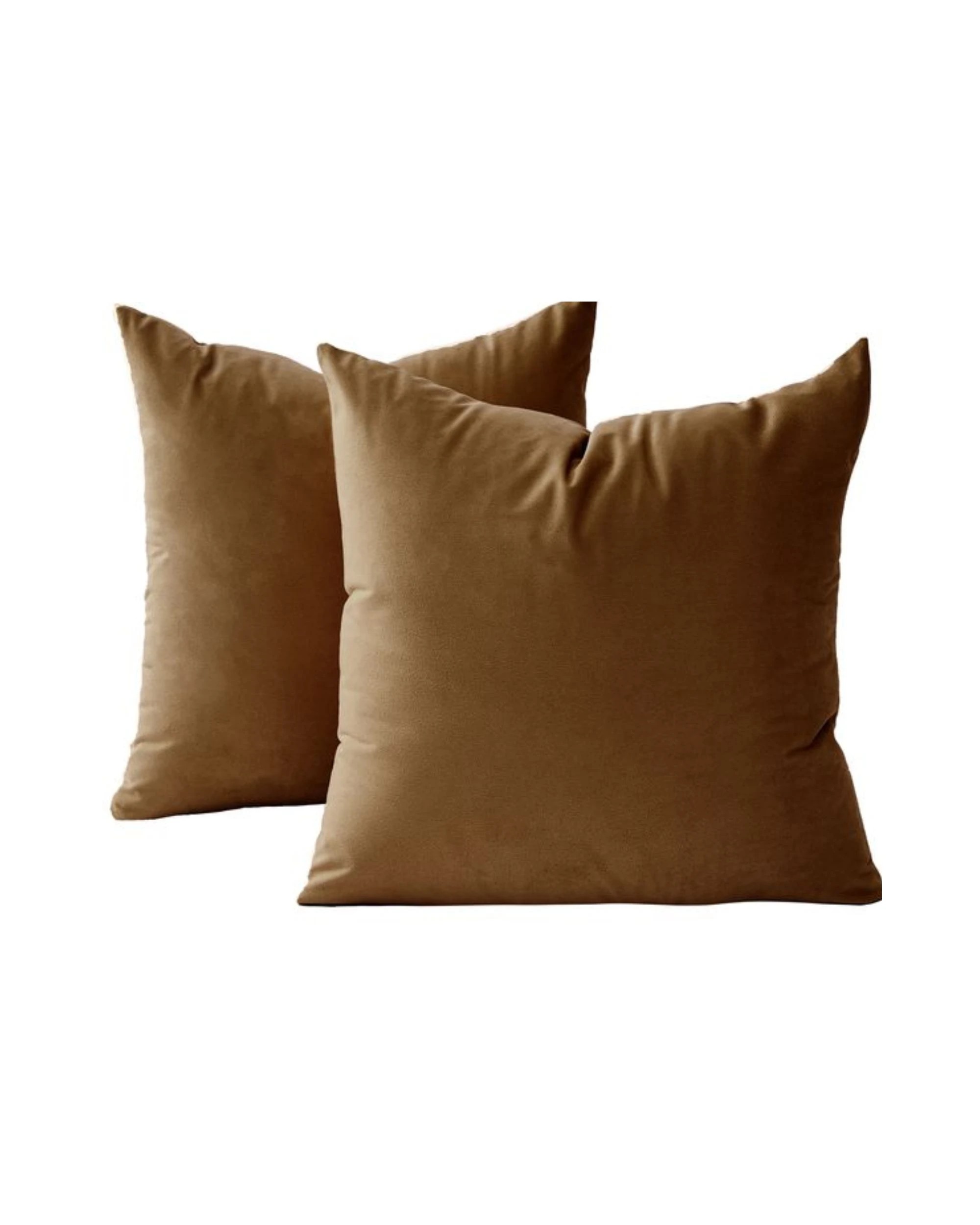 1 Gioia Casa 2-Pack Velvet Cushion Covers 45x45cm - Ochre, 1 of 1