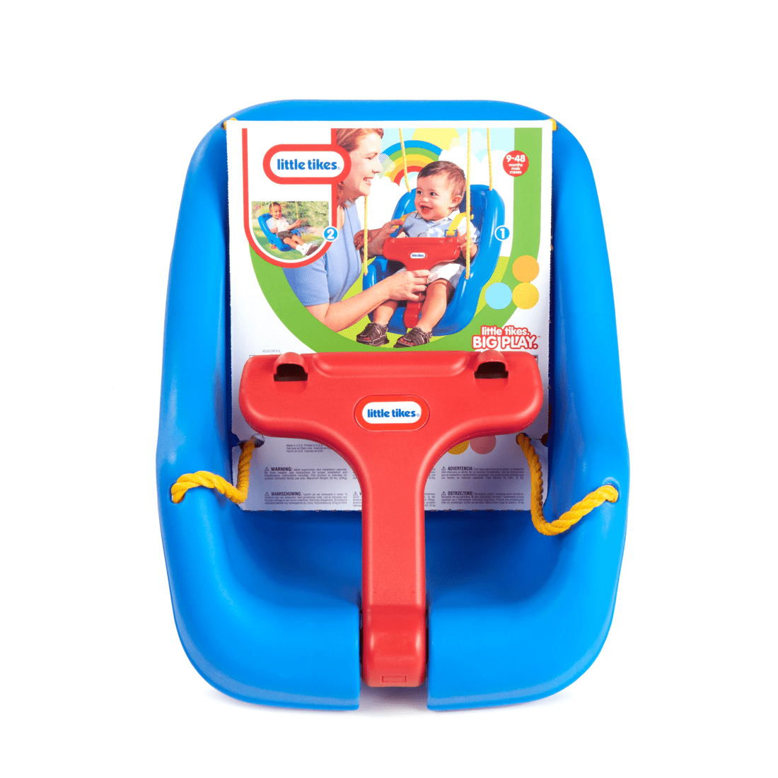 2 Little Tikes 2-in-1 Snug 'n Secure Swing
 - Blue, 2 of 6