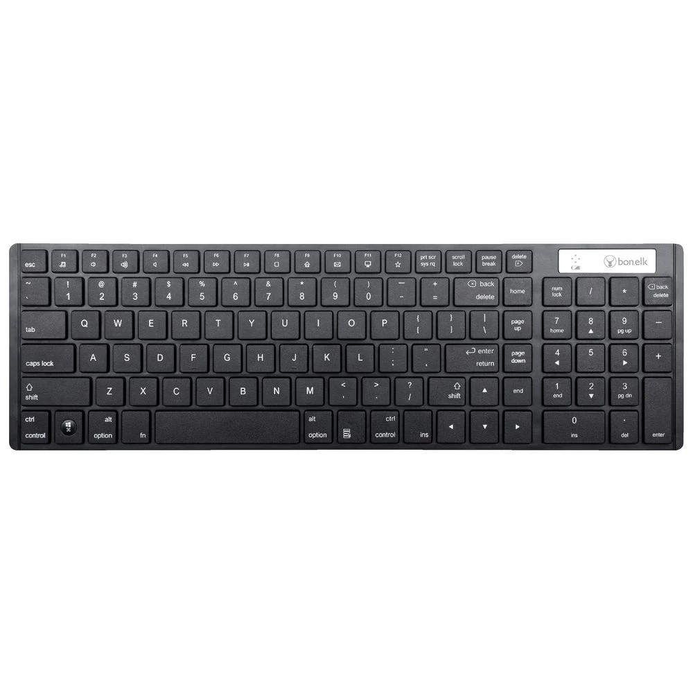 2 Bonelk KM-322 Slim Wireless Keyboard & Mouse Combo Black, 2 of 4