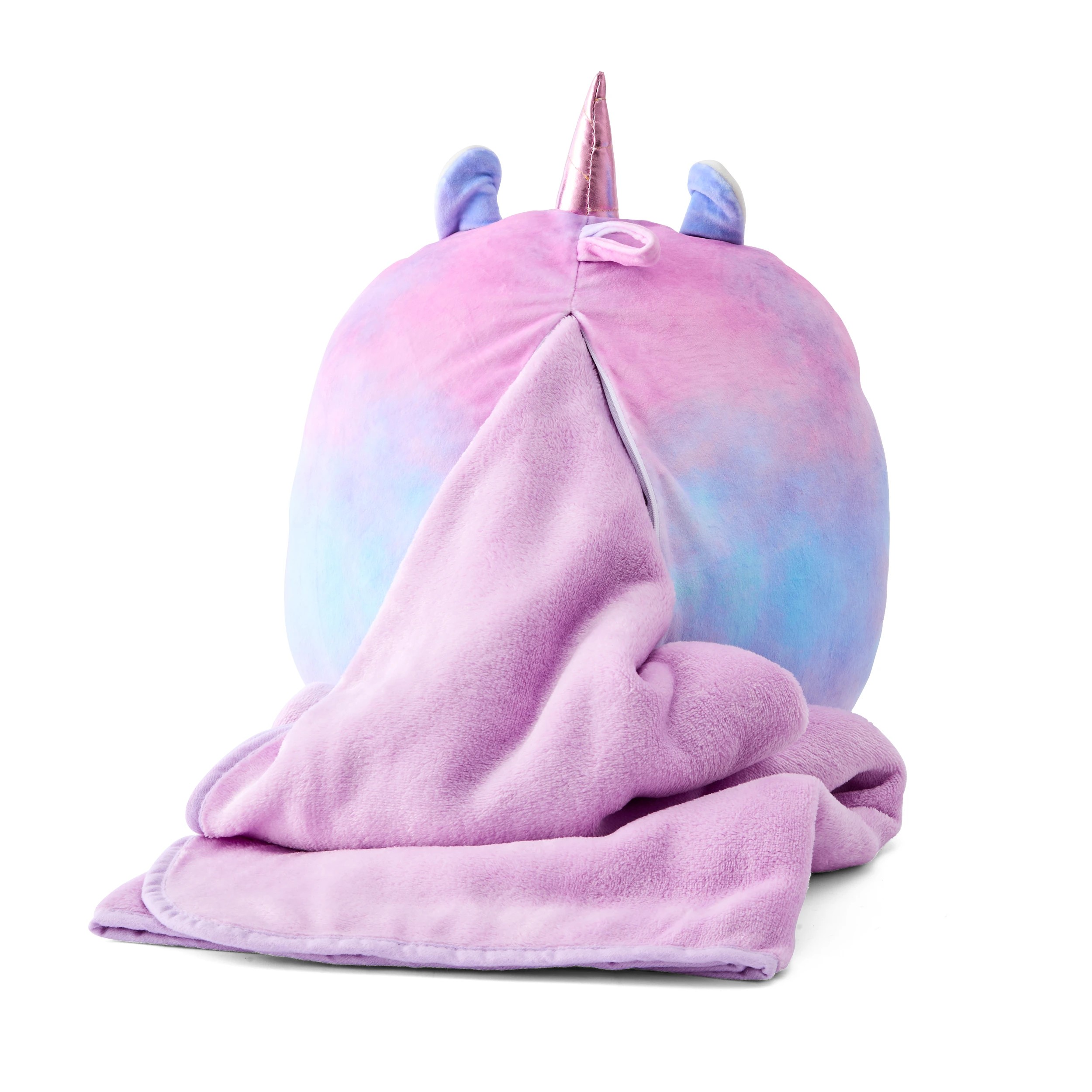 4 2 in 1 Unicorn Travel Blanket and Pillow, 4 of 6