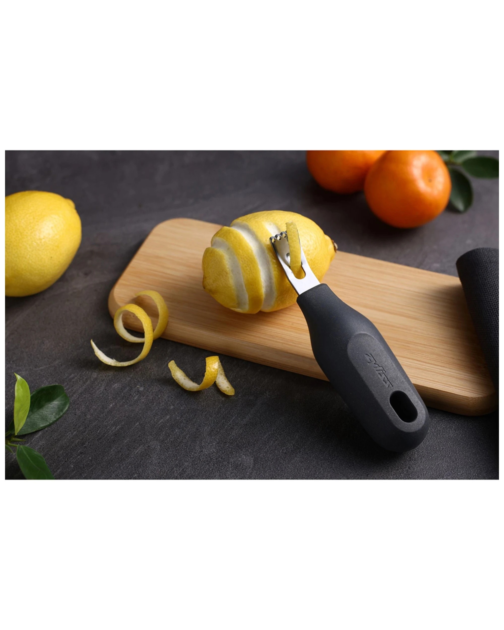 6 Zyliss 2-in-1 Citrus Zester & Grater, Stainless Steel, Black, Model 13130 - Black, 6 of 7