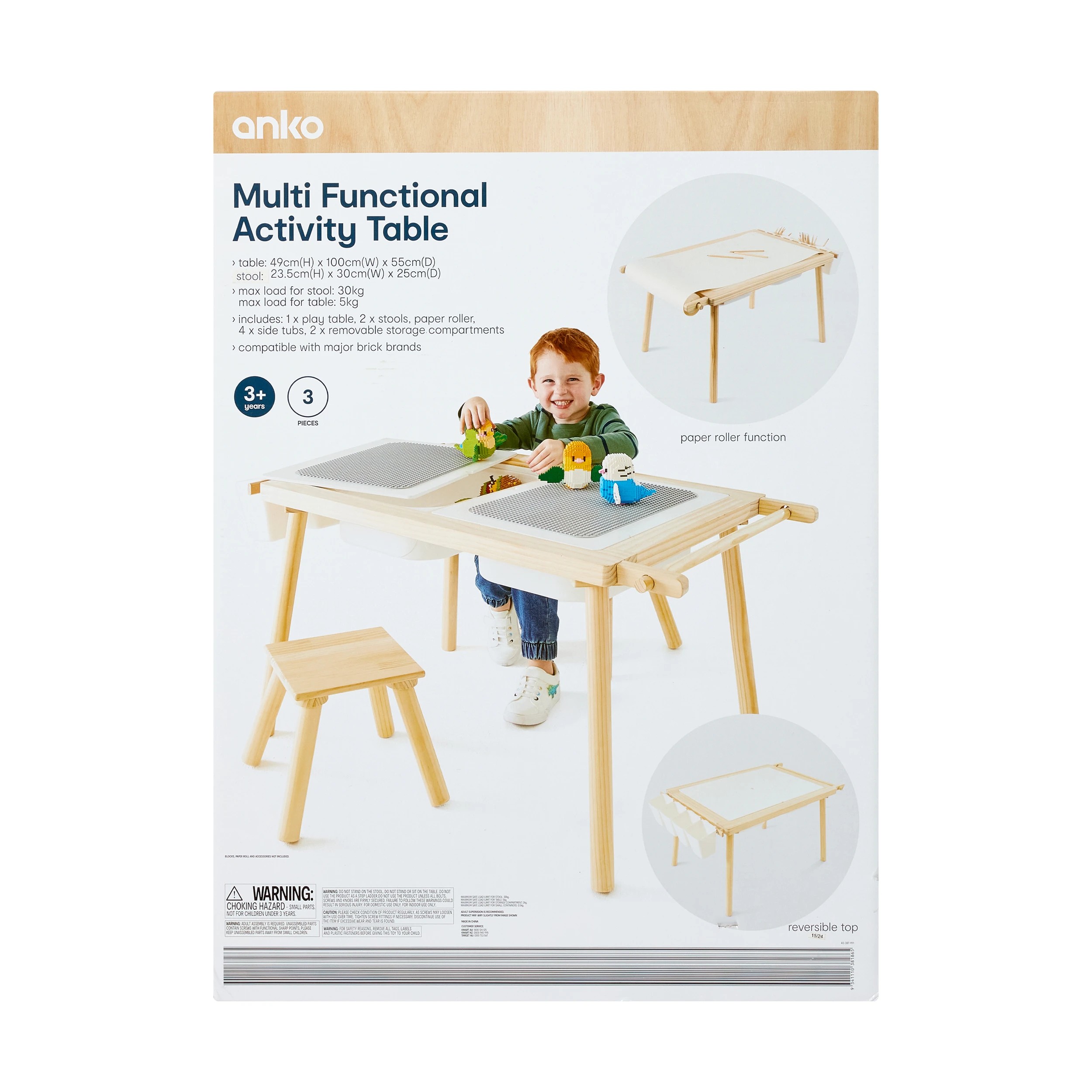11 3 Piece Multi-Functional Activity Table, 11 of 11