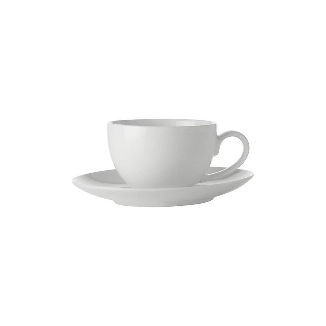3 Maxwell & Williams Basics Coupe Demi Cup And Saucer Set 90ml Tea Coffee
 - White, 3 of 3