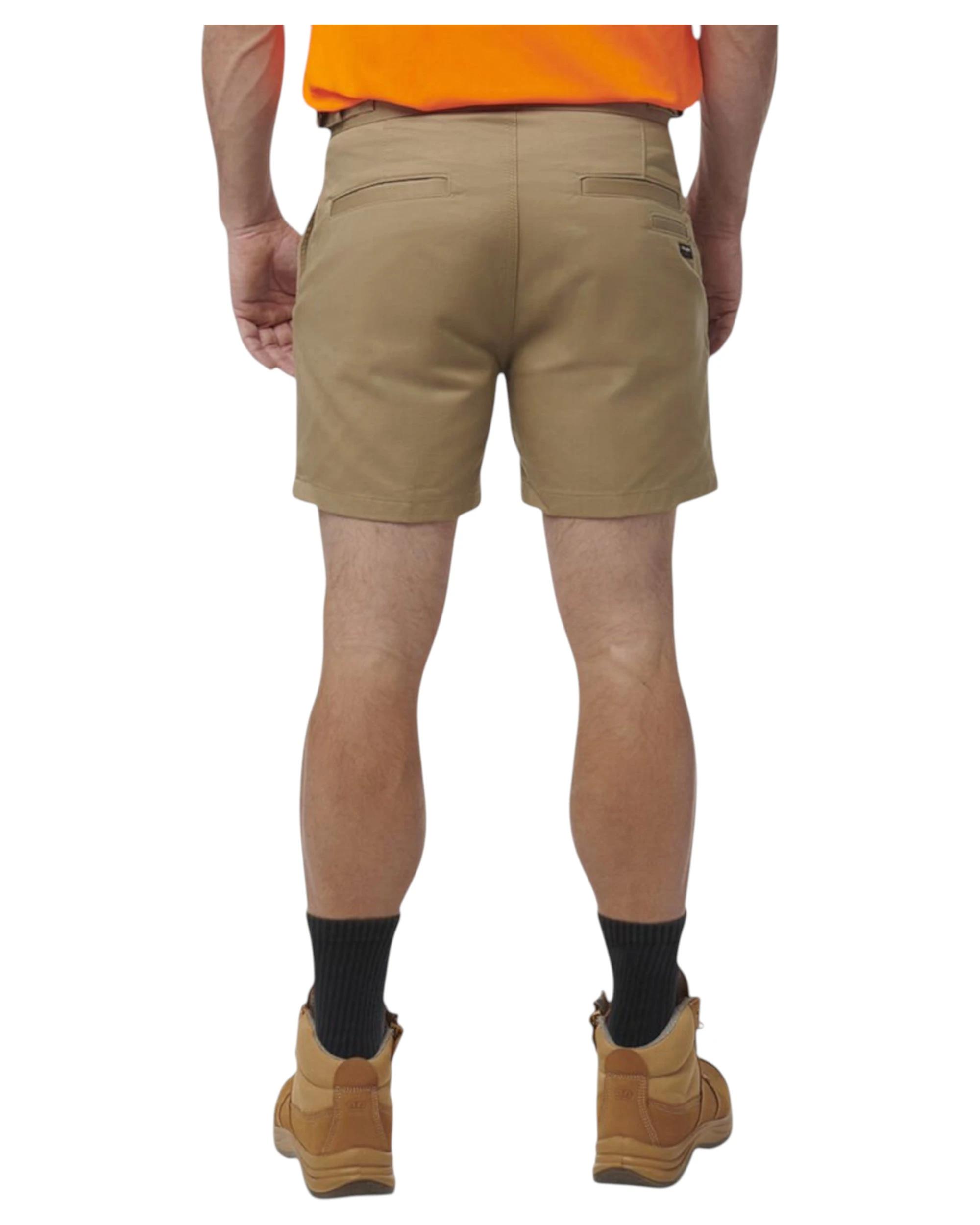 6 KingGee Mens Drill Utility Short Workwear Tradie Trade Khaki Khaki, 6 of 6