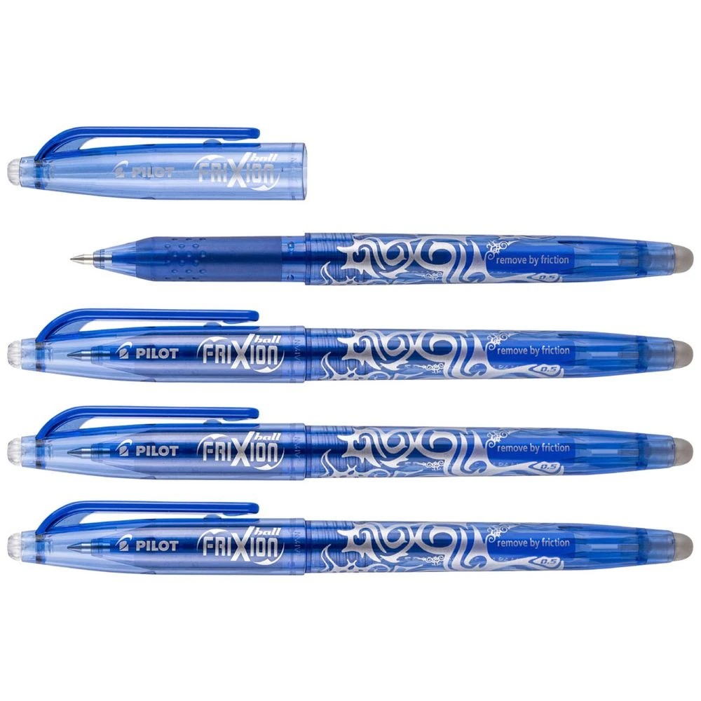 3 PILOT FriXion Ball Gel Pen 0.5mm Blue 4 Pack, 3 of 8