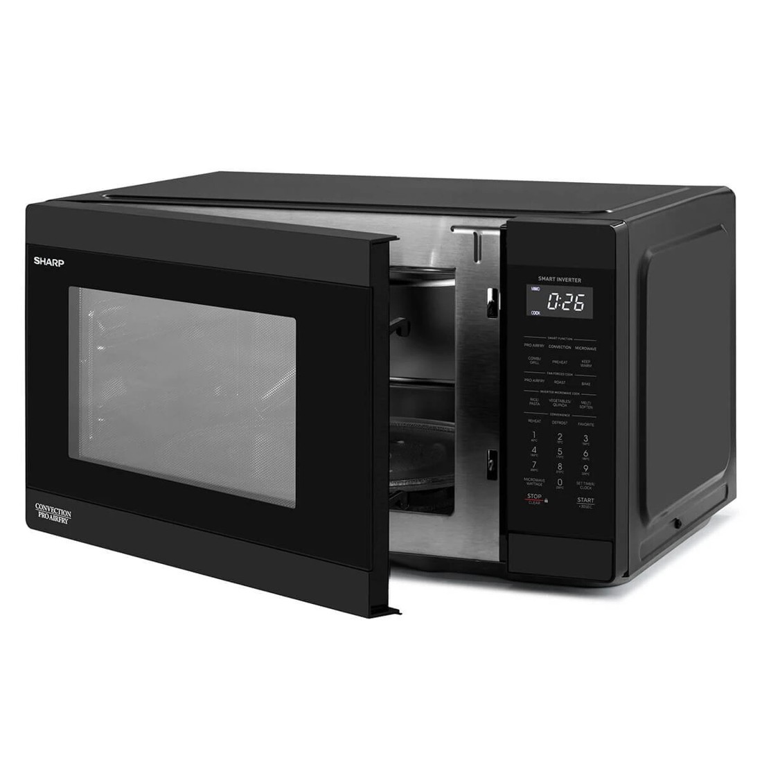 5 Sharp 26L 1000W Inverter Microwave with Convection and Pro Airfry Black, 5 of 5