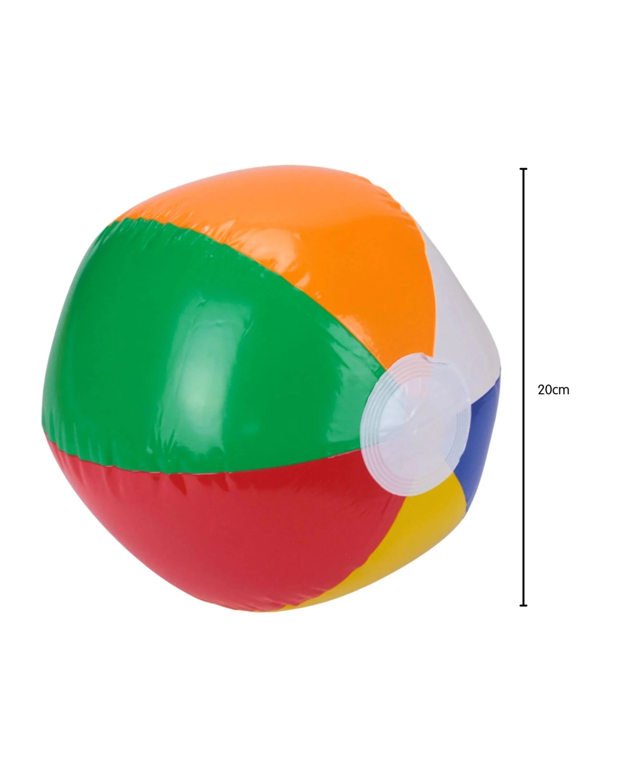 3 Party Maker Inflatable Rainbow Beach Balls 20cm Pack of 12 - Assorted, 3 of 3