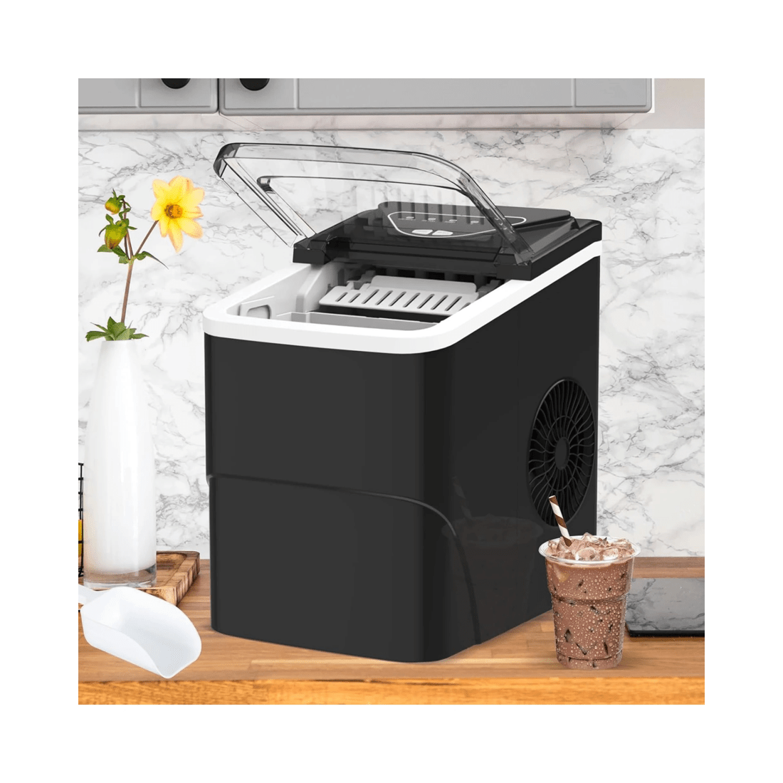 6 Advwin 12kg Ice Maker Portable Ice Maker Machine With Self-cleaning Function, 6 of 8