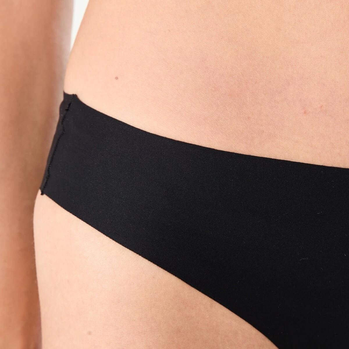 4 3 Pack No Show Bikini Briefs BLACK, 4 of 6