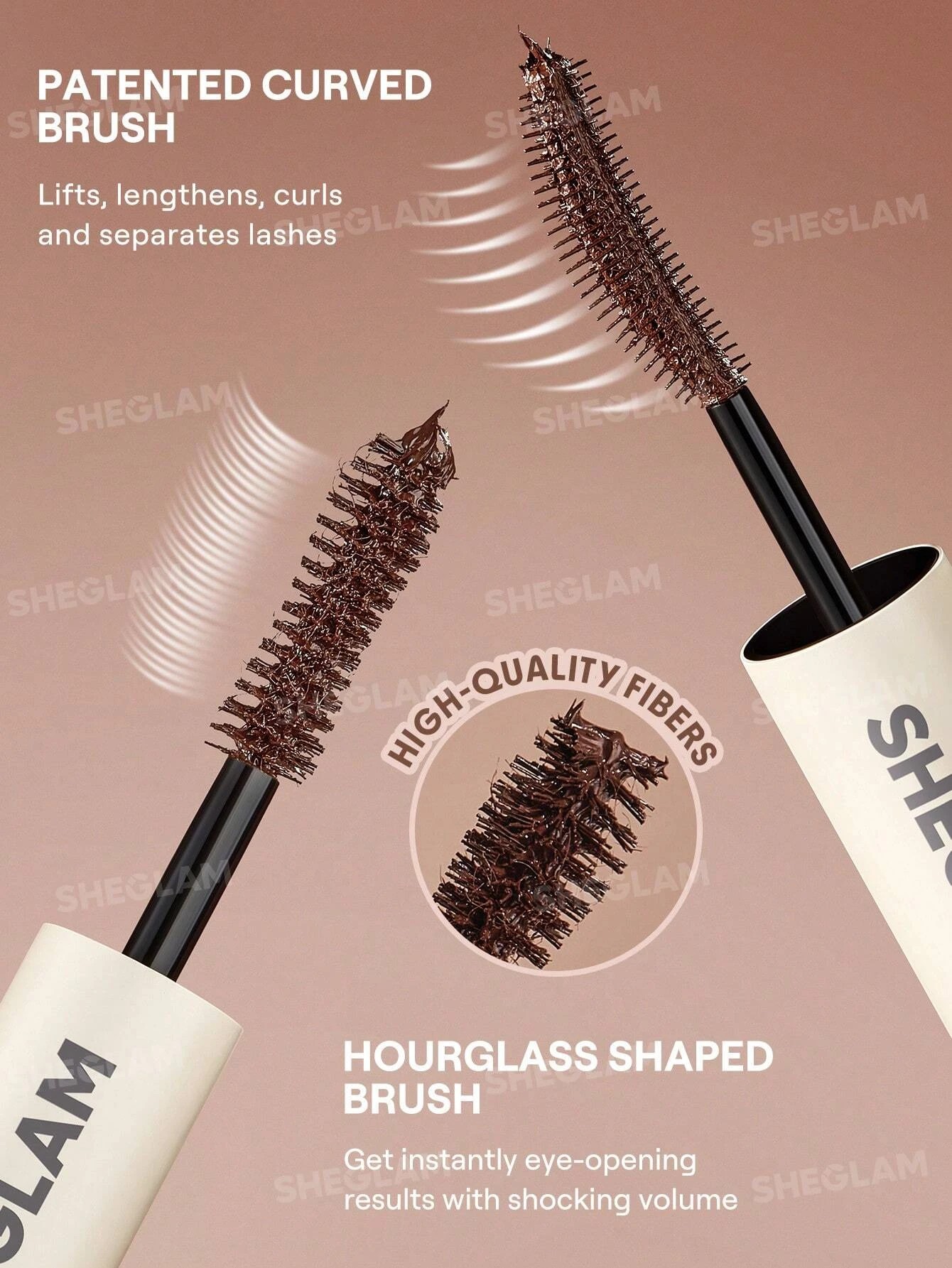 3 SHEGLAM All-In-One Volume & length Mascara - Waterproof Macchiato, 3 of 7
