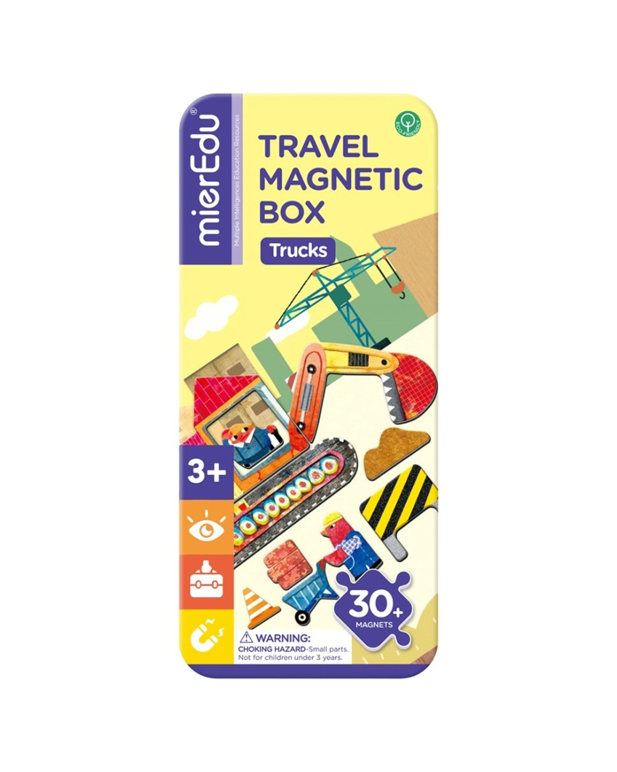 1 Mieredu Travel Magnetic Box Trucks Kids Creative Learning Toy Set, 1 of 3