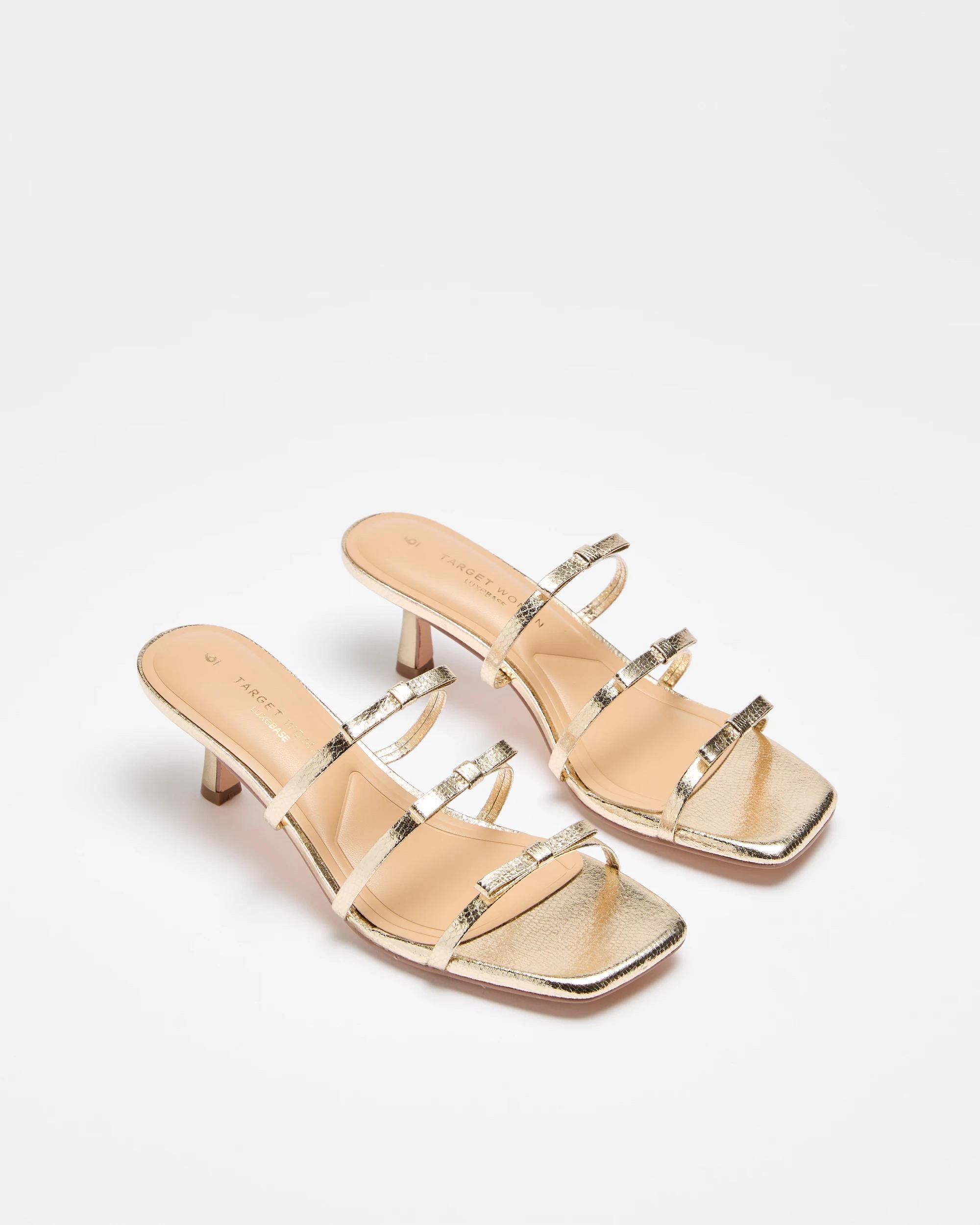 3 Target Woman Womens Bow Kitten Heel - Harper GOLD, 3 of 3