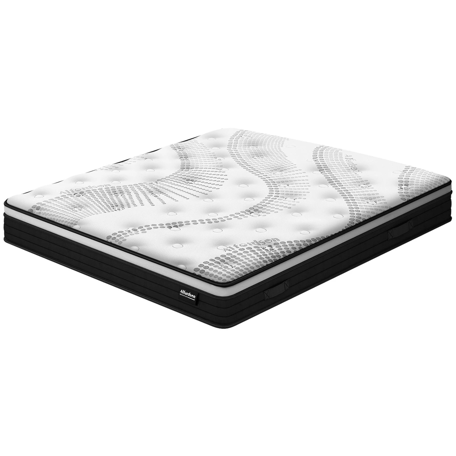 1 Alfordson Mattress 18CM Euro Top Bonnell Spring Memory Foam Firm - Queen Bed, 1 of 10
