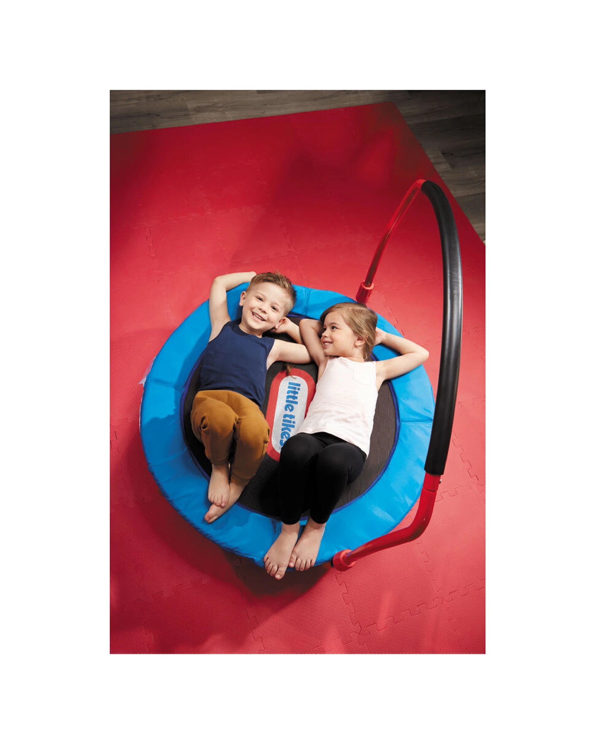 3 Little Tikes 3 Foot Easy Store Folding Indoor Trampoline With Handle Bar Kids Toddlers Fun Toy - Black, 3 of 4