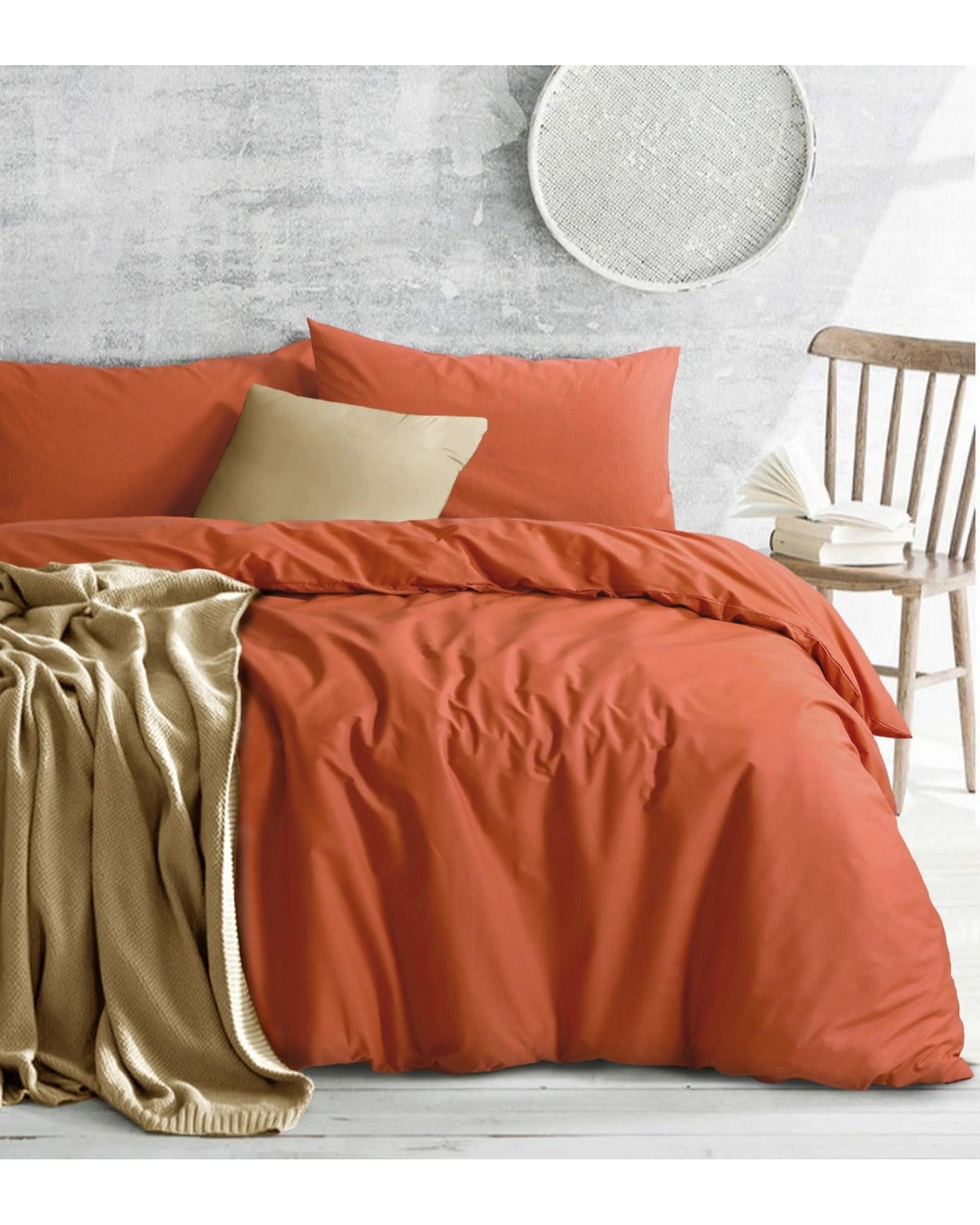 2 Amsons Quilt Cover Set - Double Bed - Orange, 2 of 2