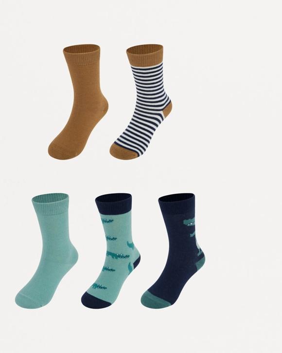 5 Pack Crew Socks