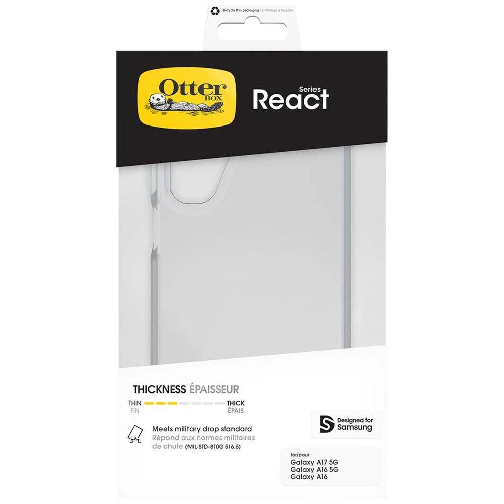 5 OtterBox React A17 Case Clear, 5 of 5