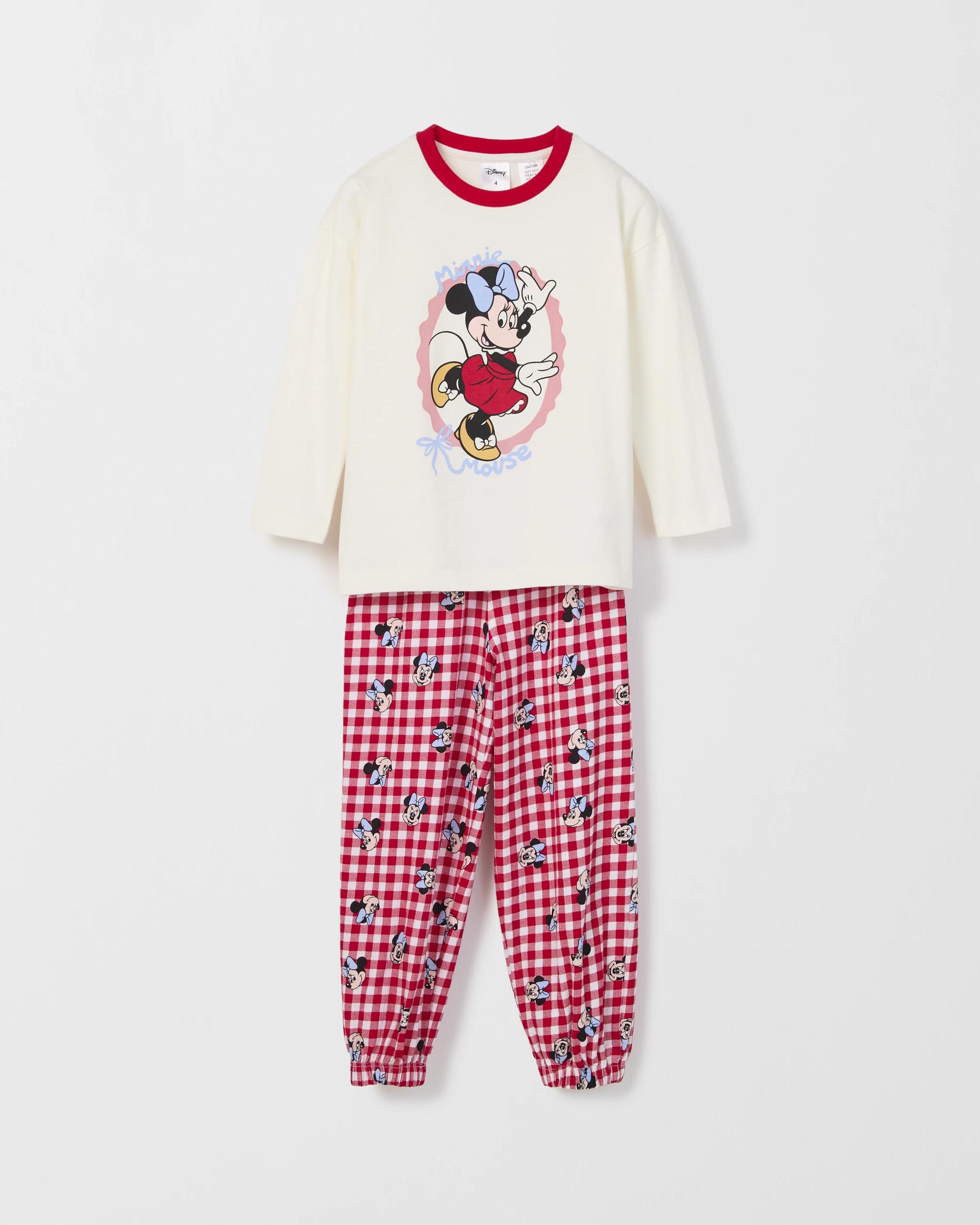 4 Disney Minnie Mouse Organic Cotton Younger Girls Pyjama Set MINNIE, 4 of 7