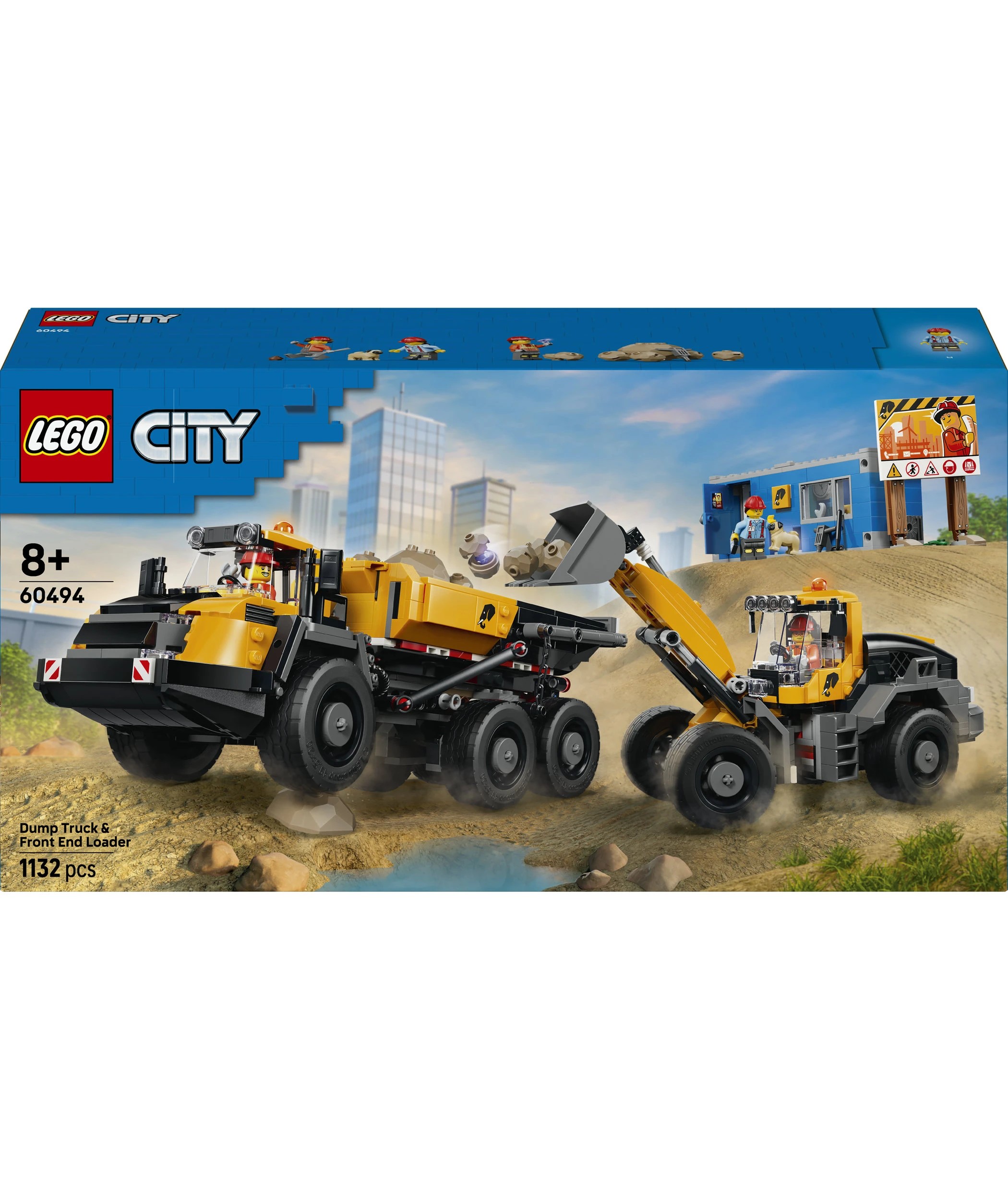1 LEGO City Dump Truck & Front End Loader 60494, 1 of 9