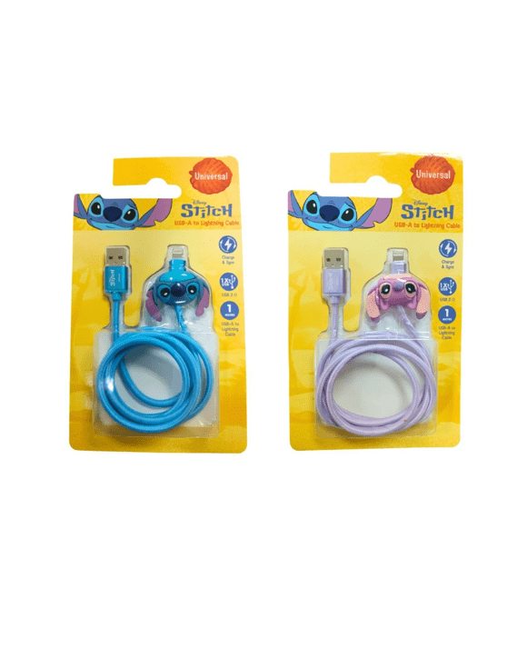 Disney Lilo & Stitch USB-A to Lightning Charging Cable - Assorted