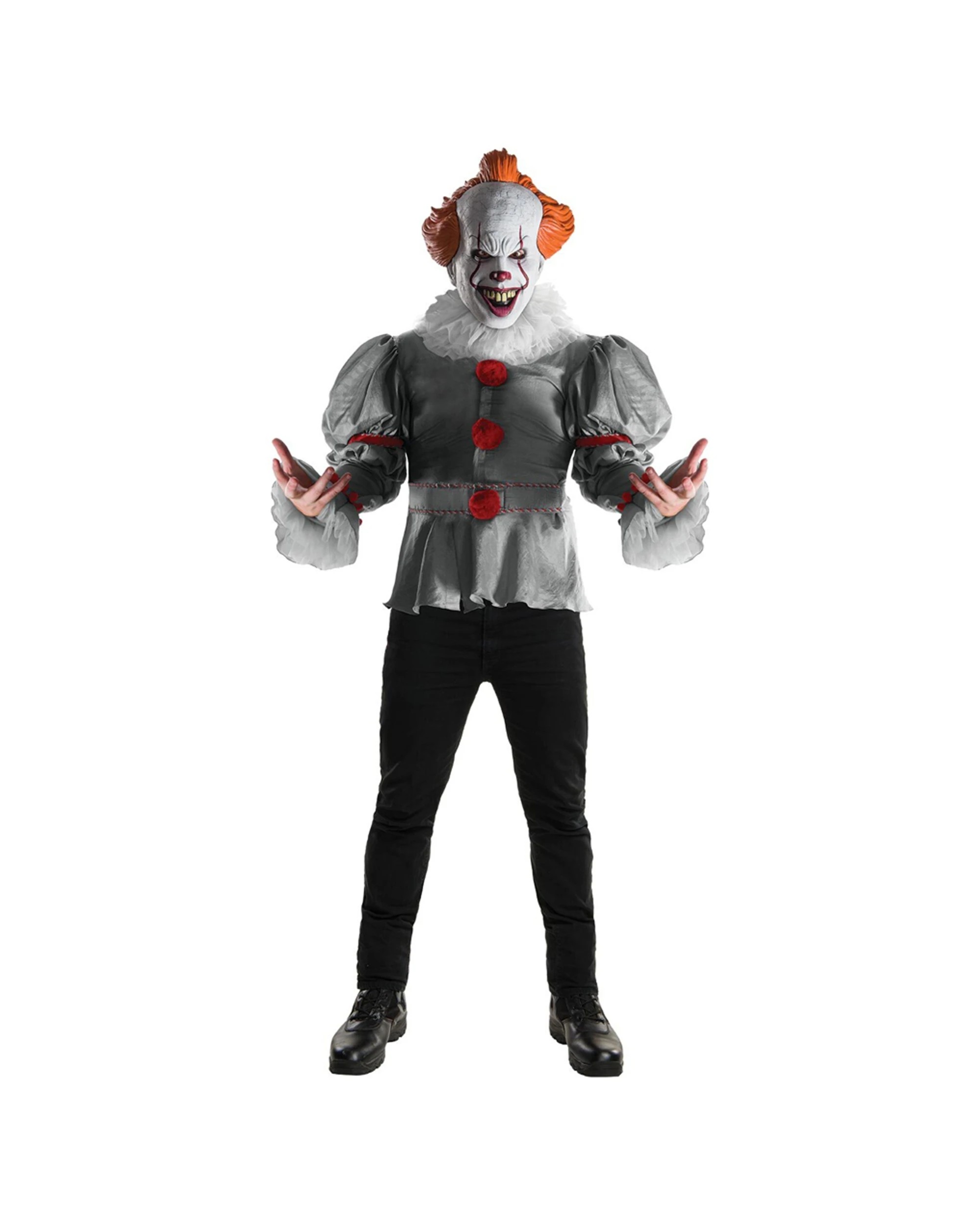 1 Stephen King Pennywise 'it' Deluxe Costume Party Dress-up Size Xl
 - Multi, 1 of 4