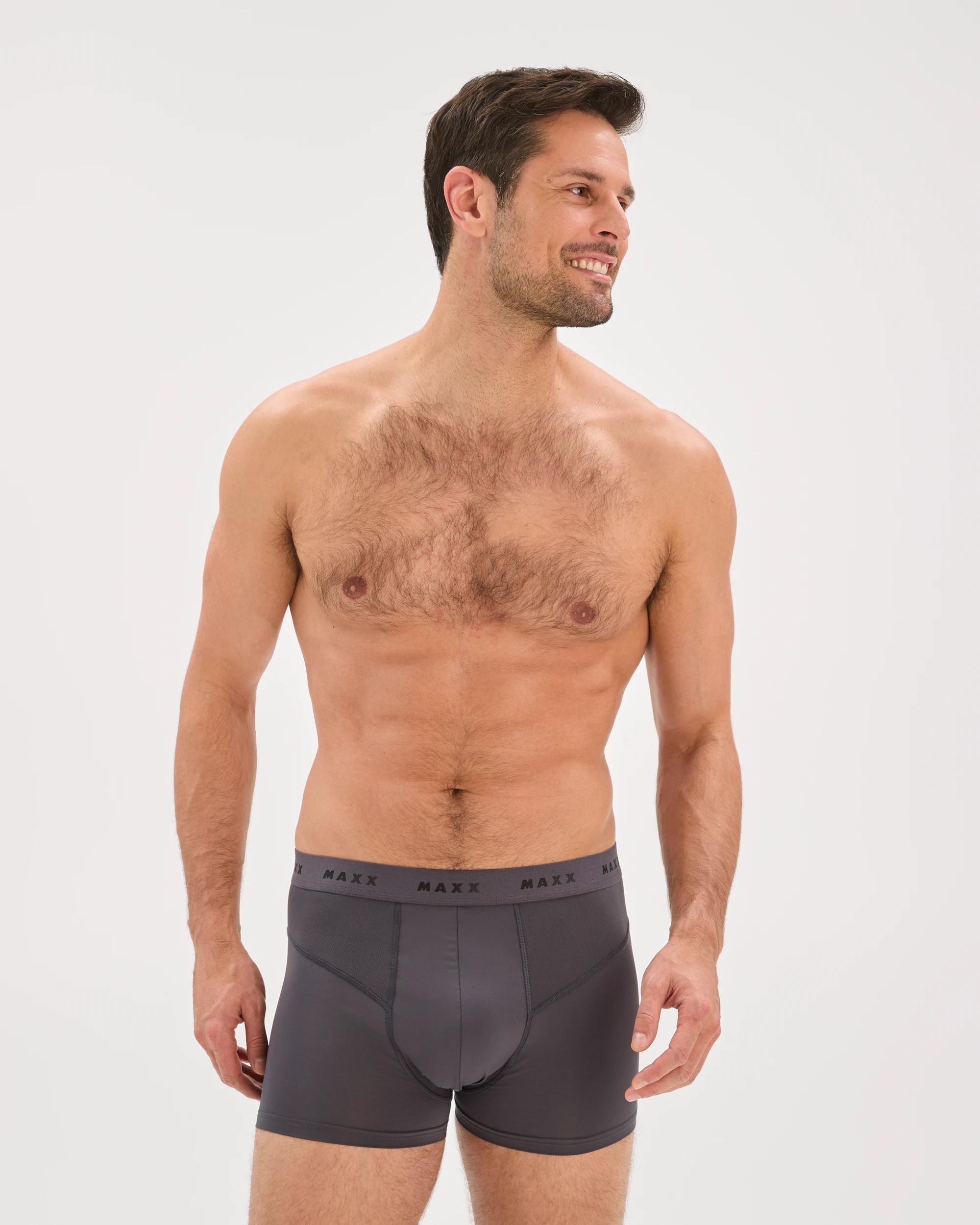 2 Maxx 3 Pack Performance Trunks GREY, 2 of 4