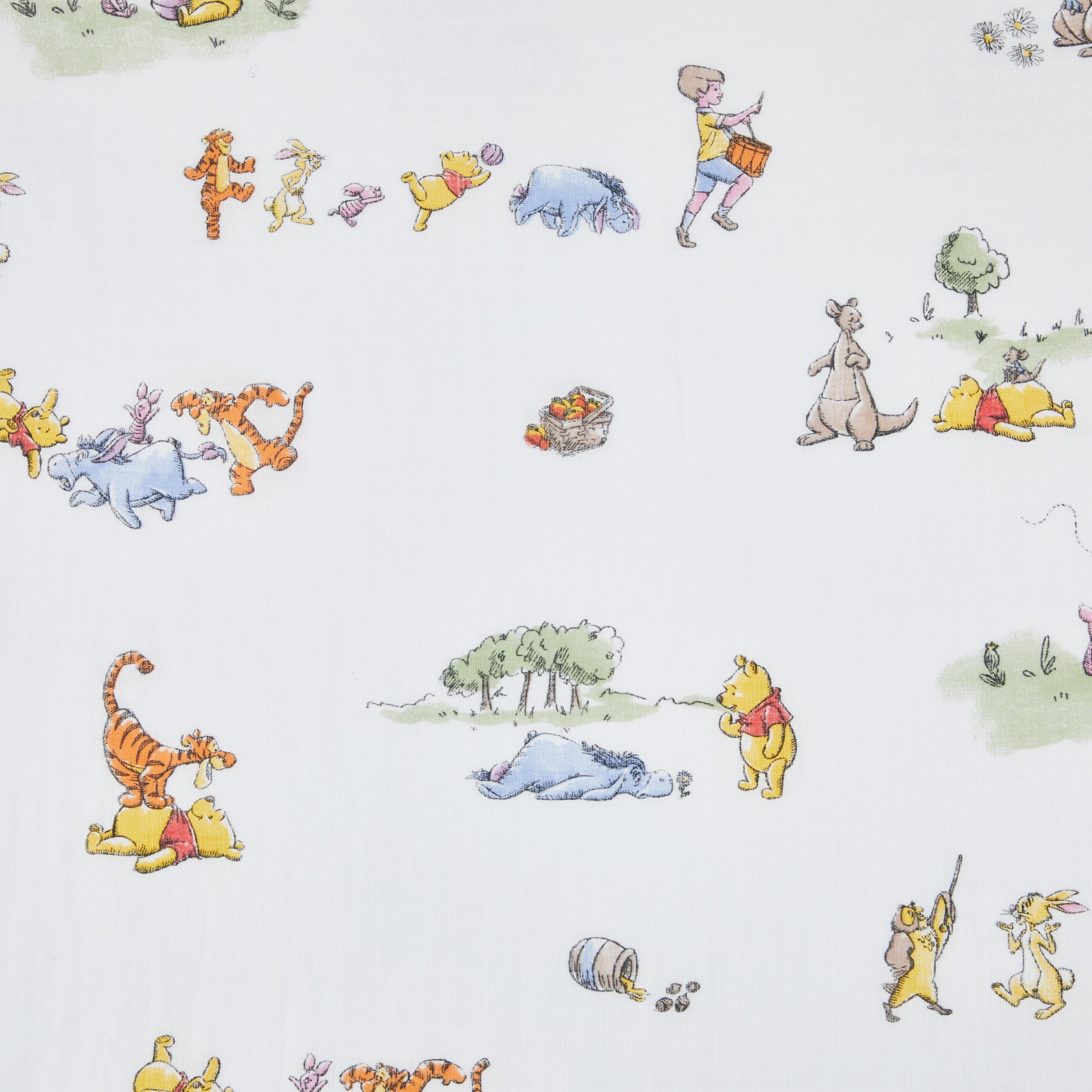 5 3 Pack Disney Baby Winnie the Pooh Muslin Wraps, 5 of 7