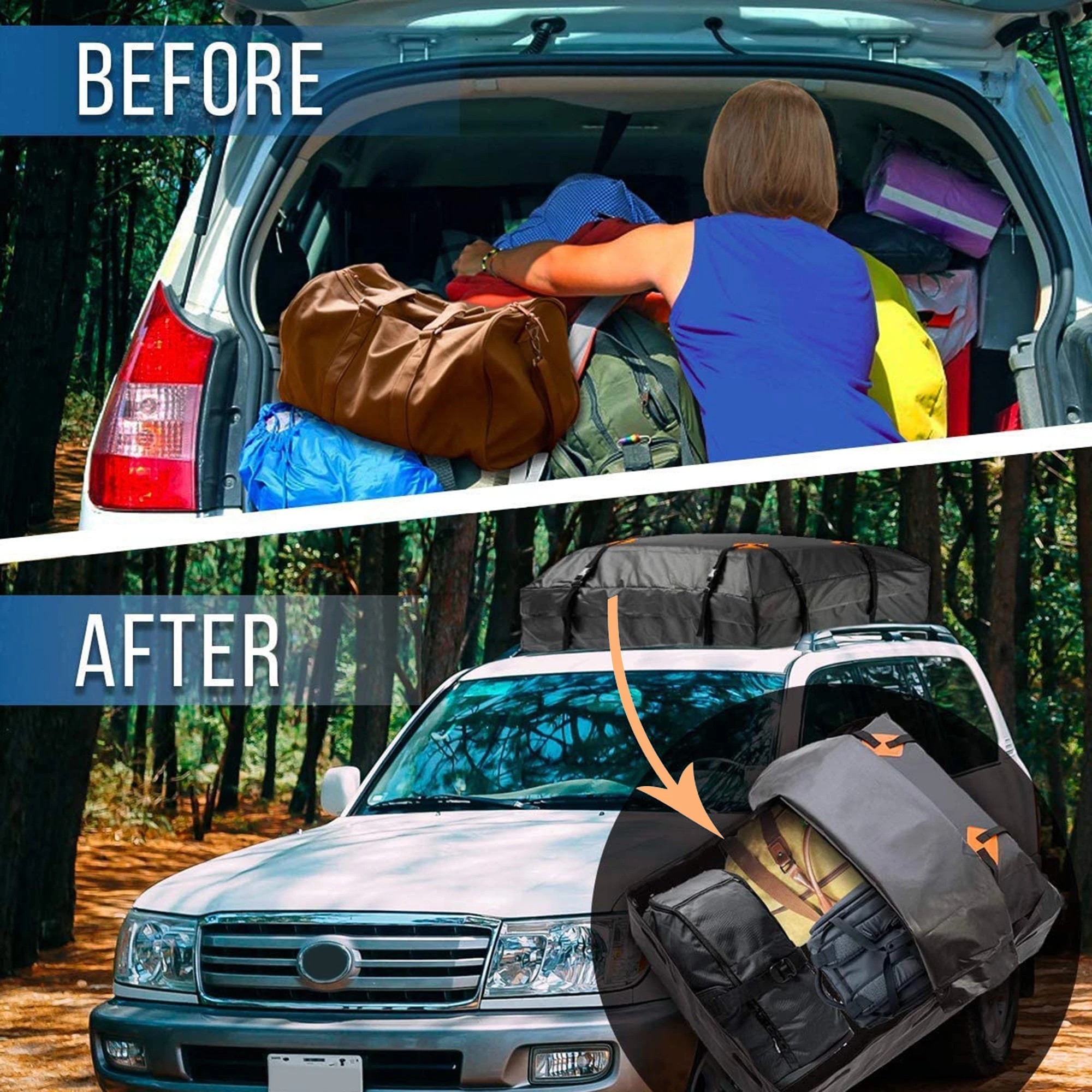 6 Elora 425l Car Roof Carrier 100% Waterproof Roof Top Luggage Bag For Vehicles, 6 of 10