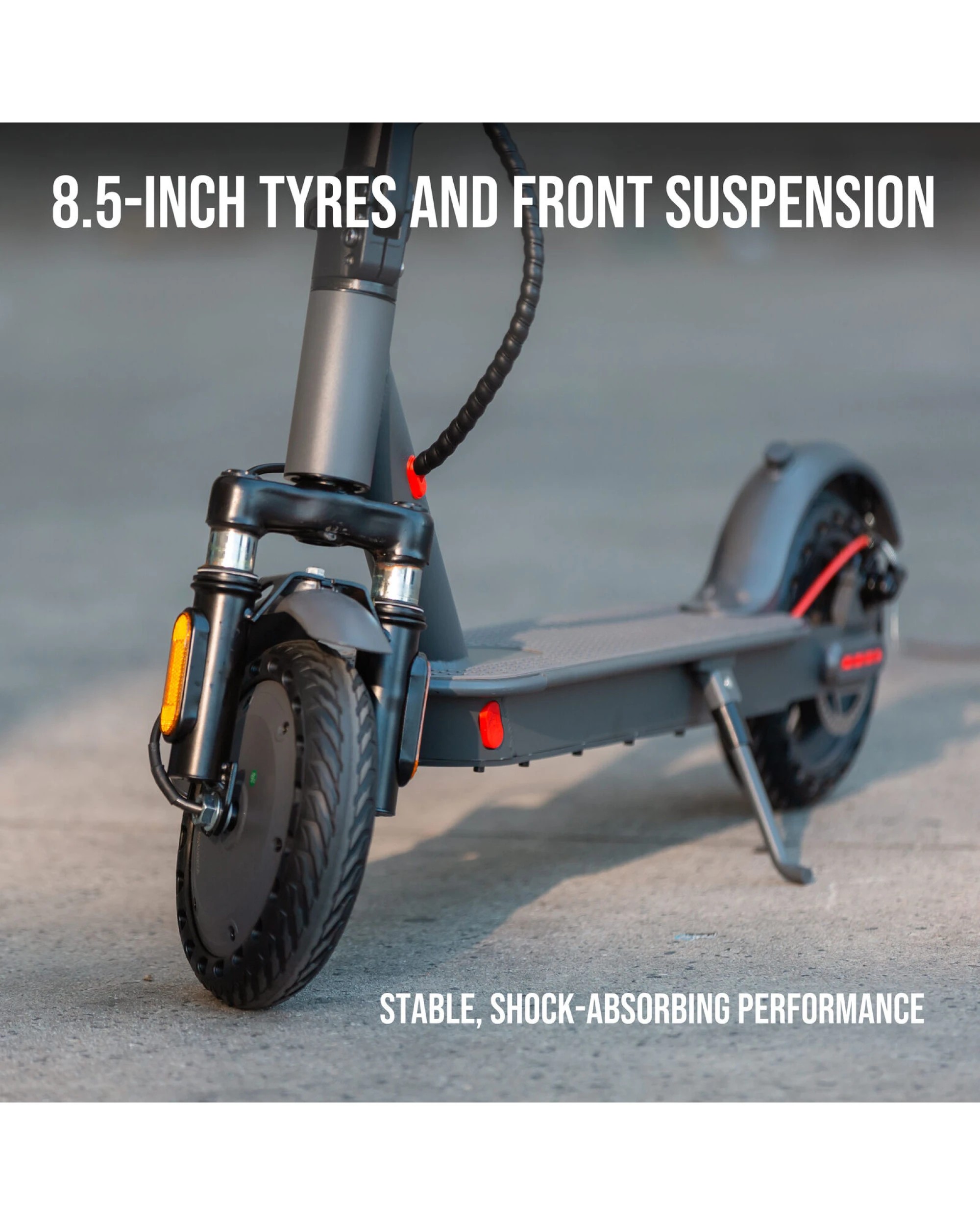 5 Lenoxx Electric Scooter, 350W Motor, 8.5 inch  Tyres, Front Suspension, Smart App, 5 of 10