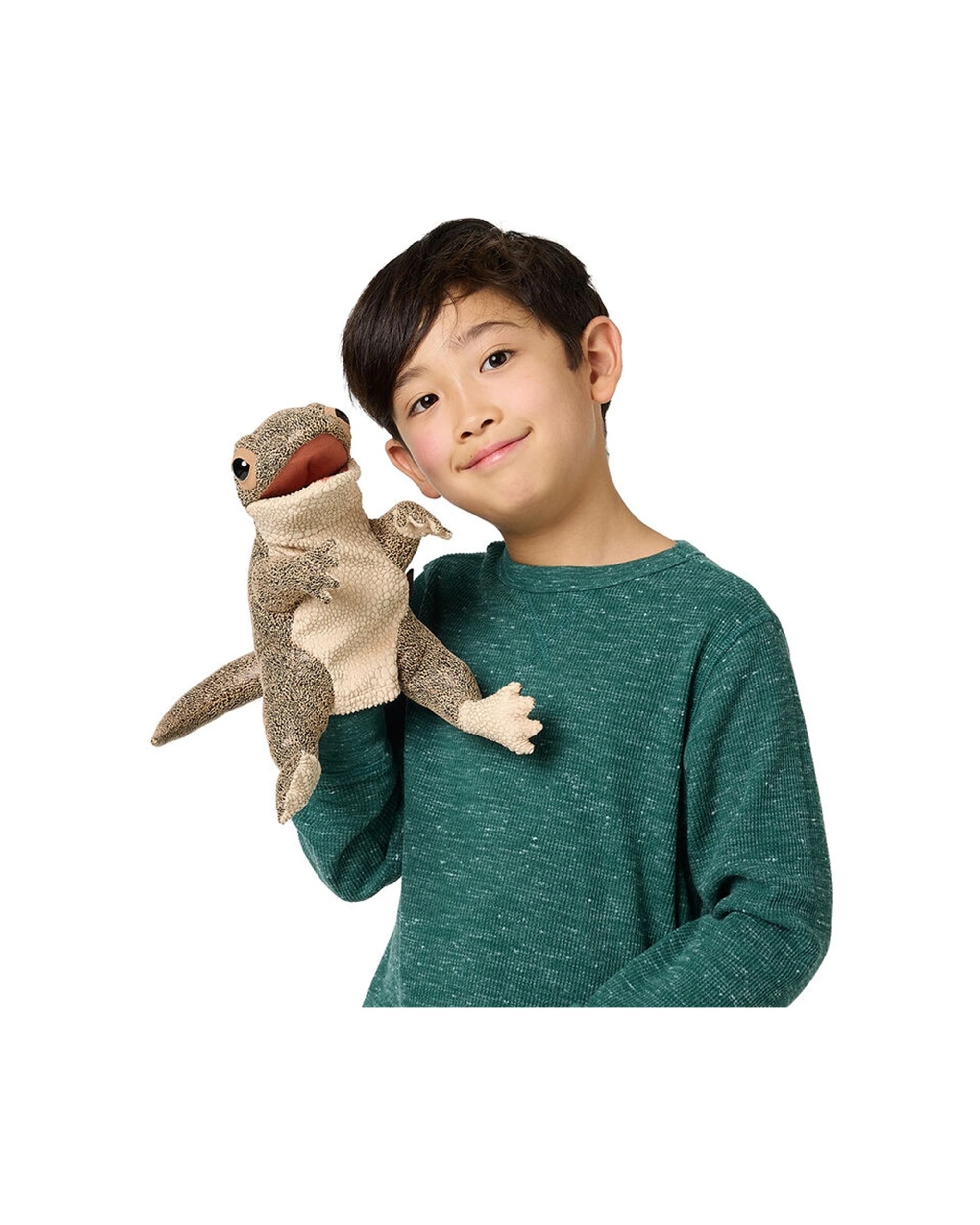 Folkmanis Lizard Puppet Textured Plush Toy Kids - Multi - Kmart