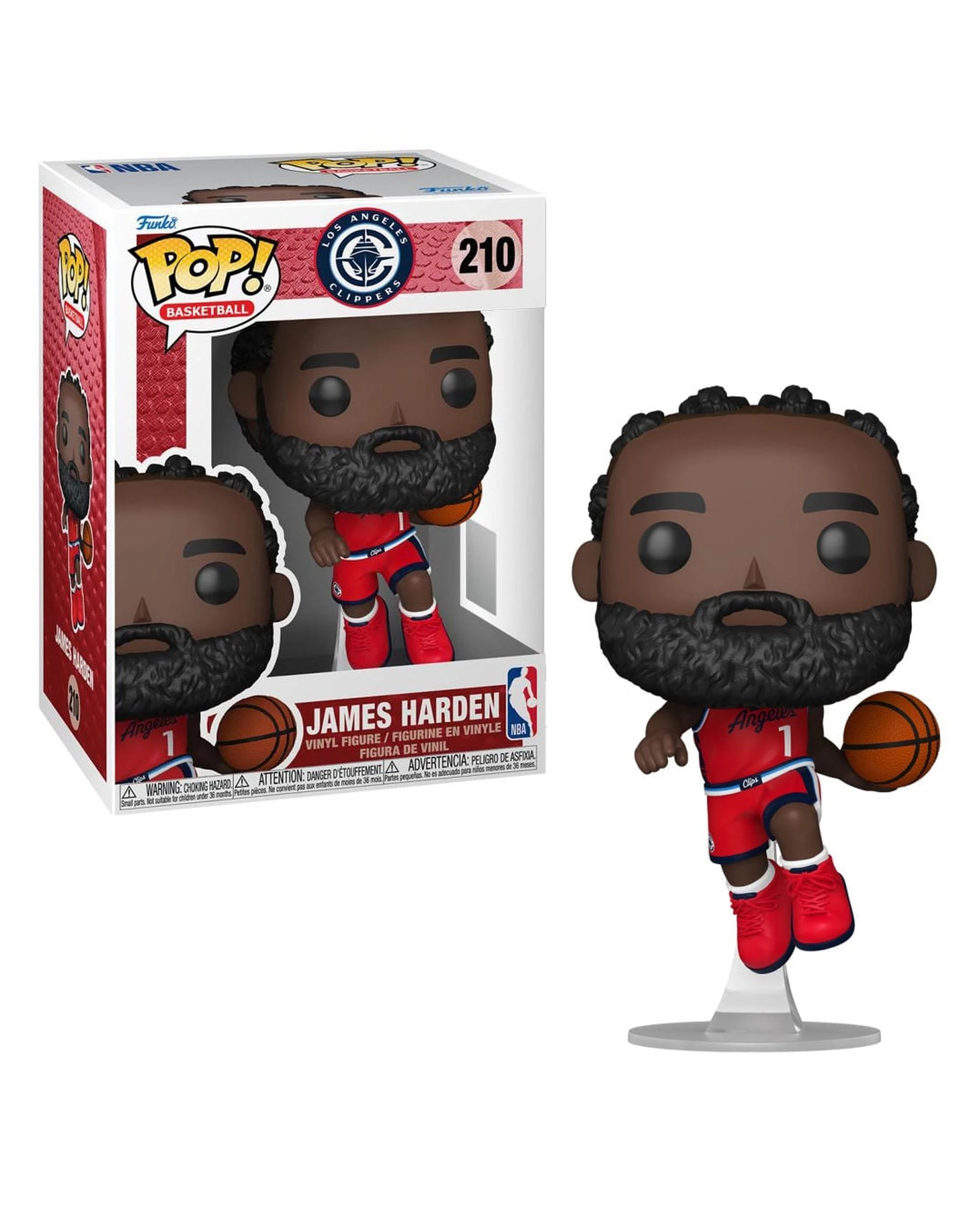 1 NBA Los Angeles Clippers James Harden Funko POP! Vinyl, 1 of 3