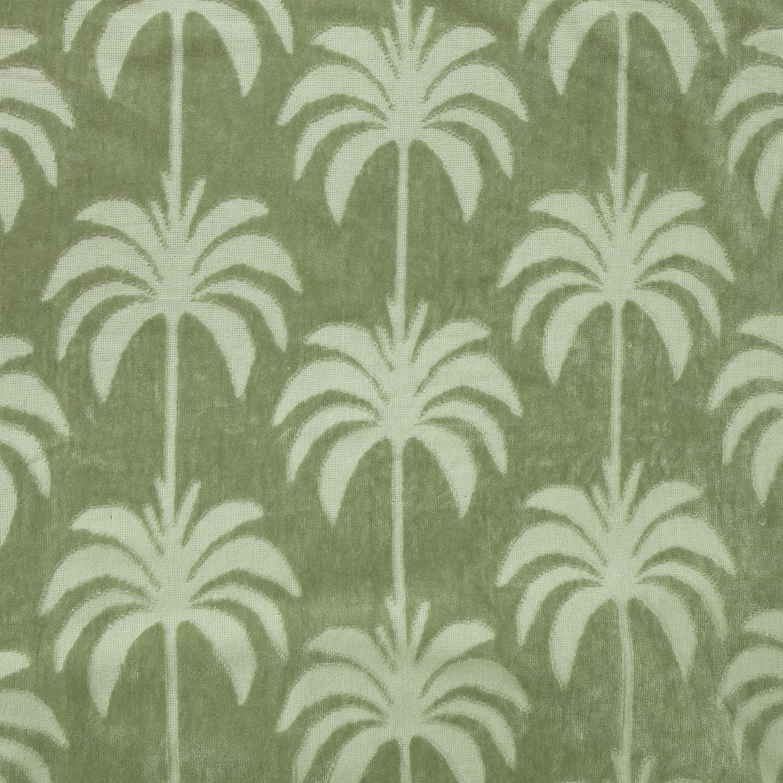 2 Palm Cotton Beach Towel - Seagrass, 2 of 6