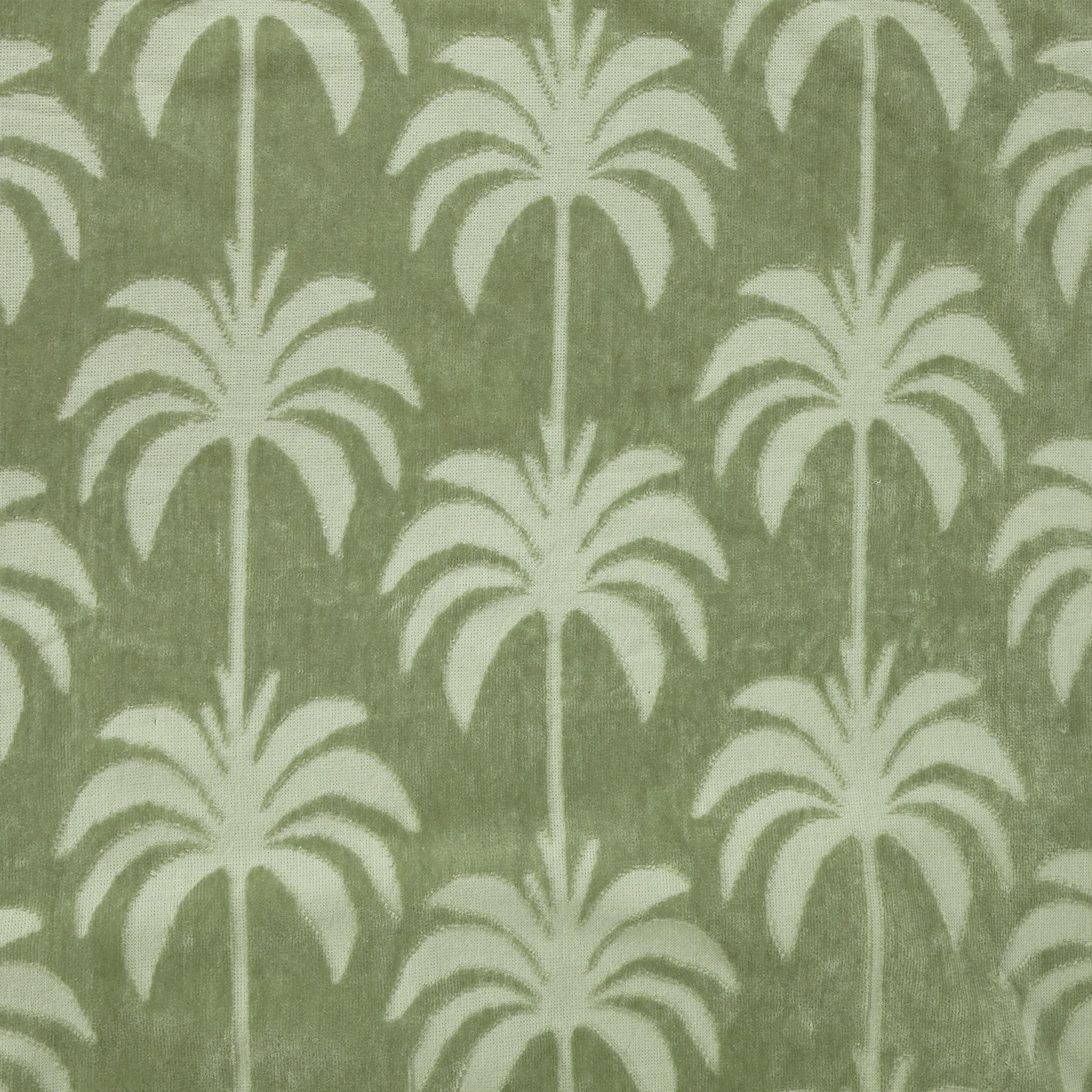 2 Palm Cotton Beach Towel - Seagrass, 2 of 6