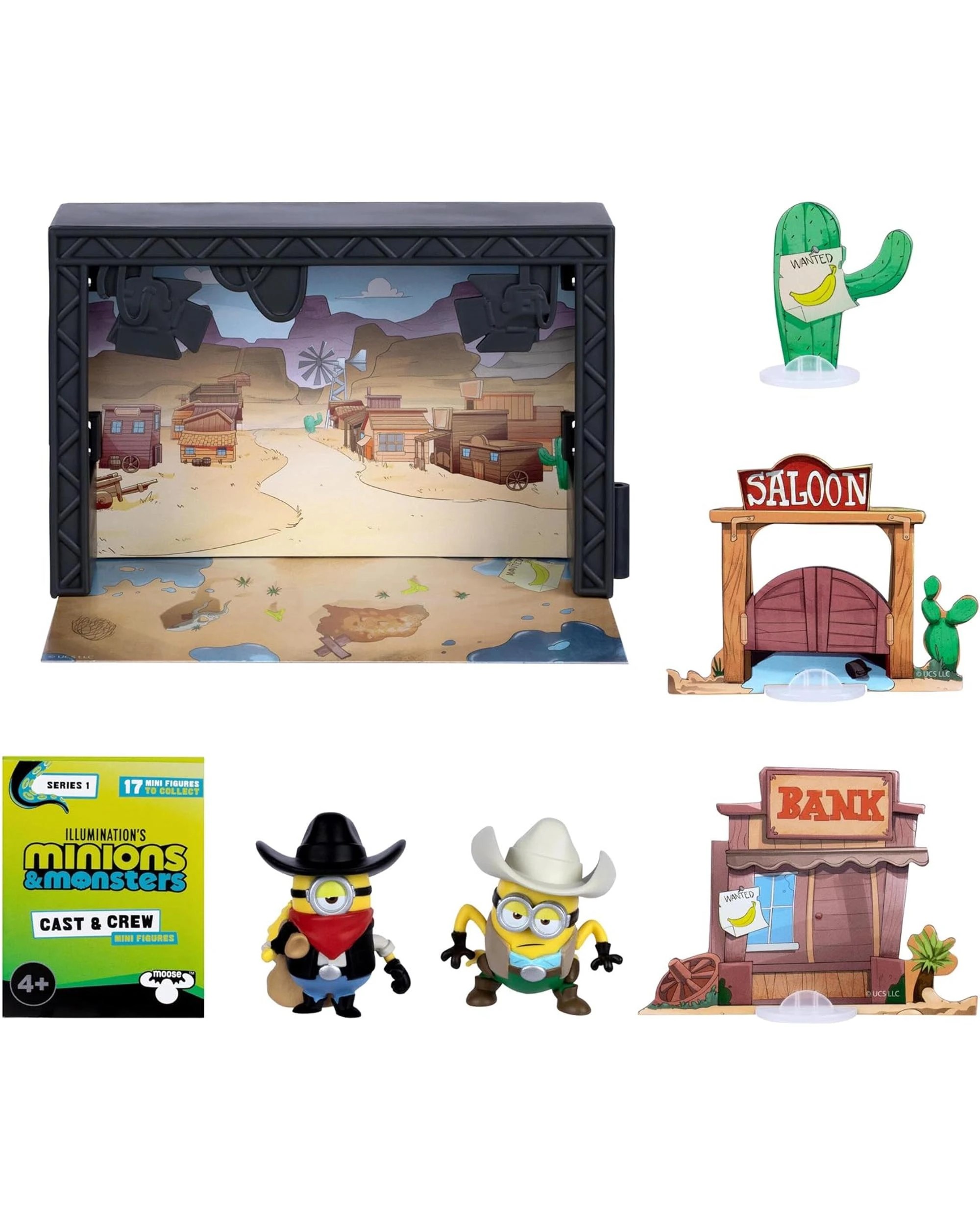 4 Minions and Monsters Old Western Sound Stage Mini Figure 2 Pack, 4 of 5