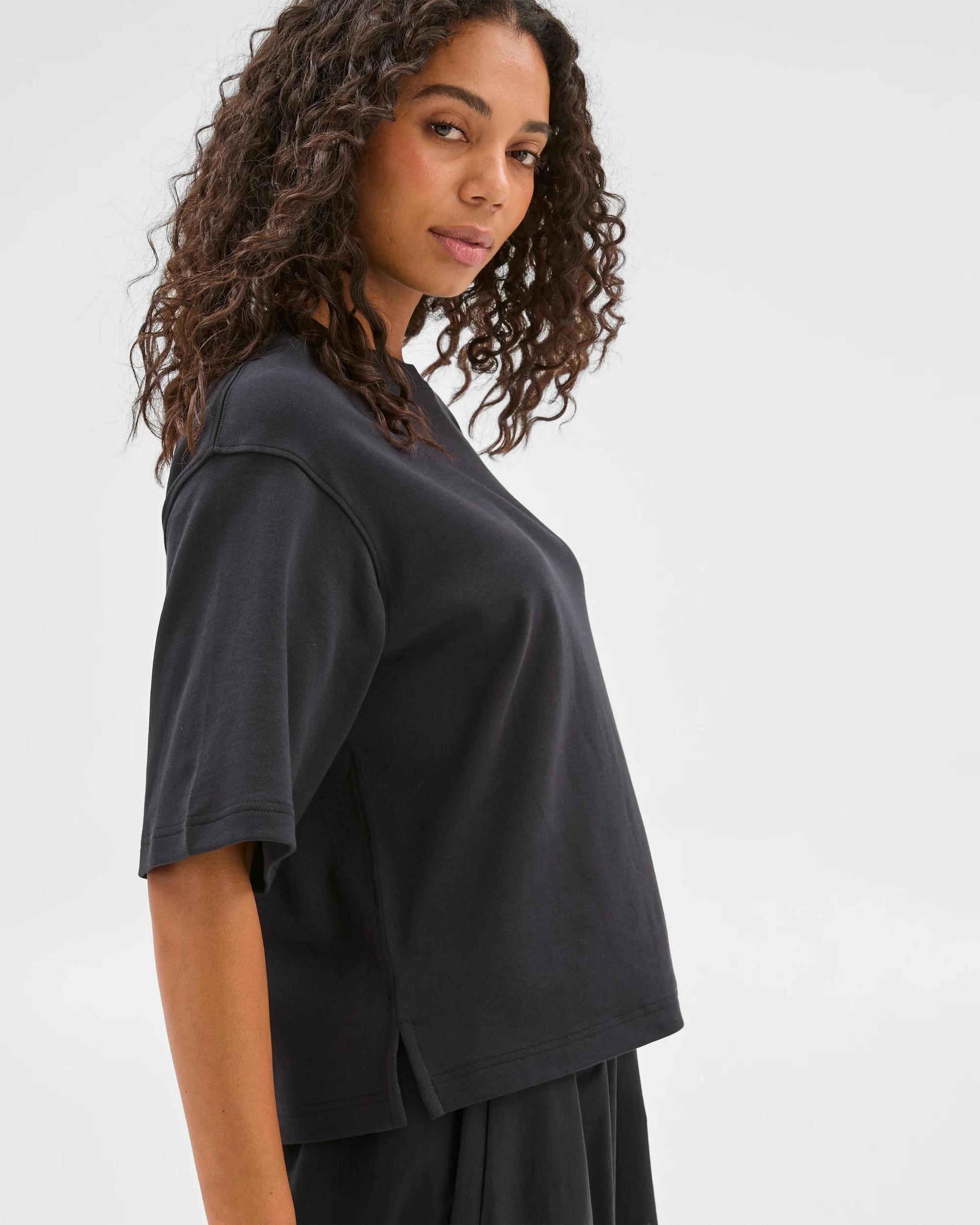 6 Target Australian Cotton Heavyweight Boxy T-Shirt BLACK, 6 of 6