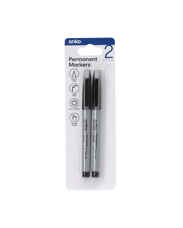 2 Pack Permanent Markers - B