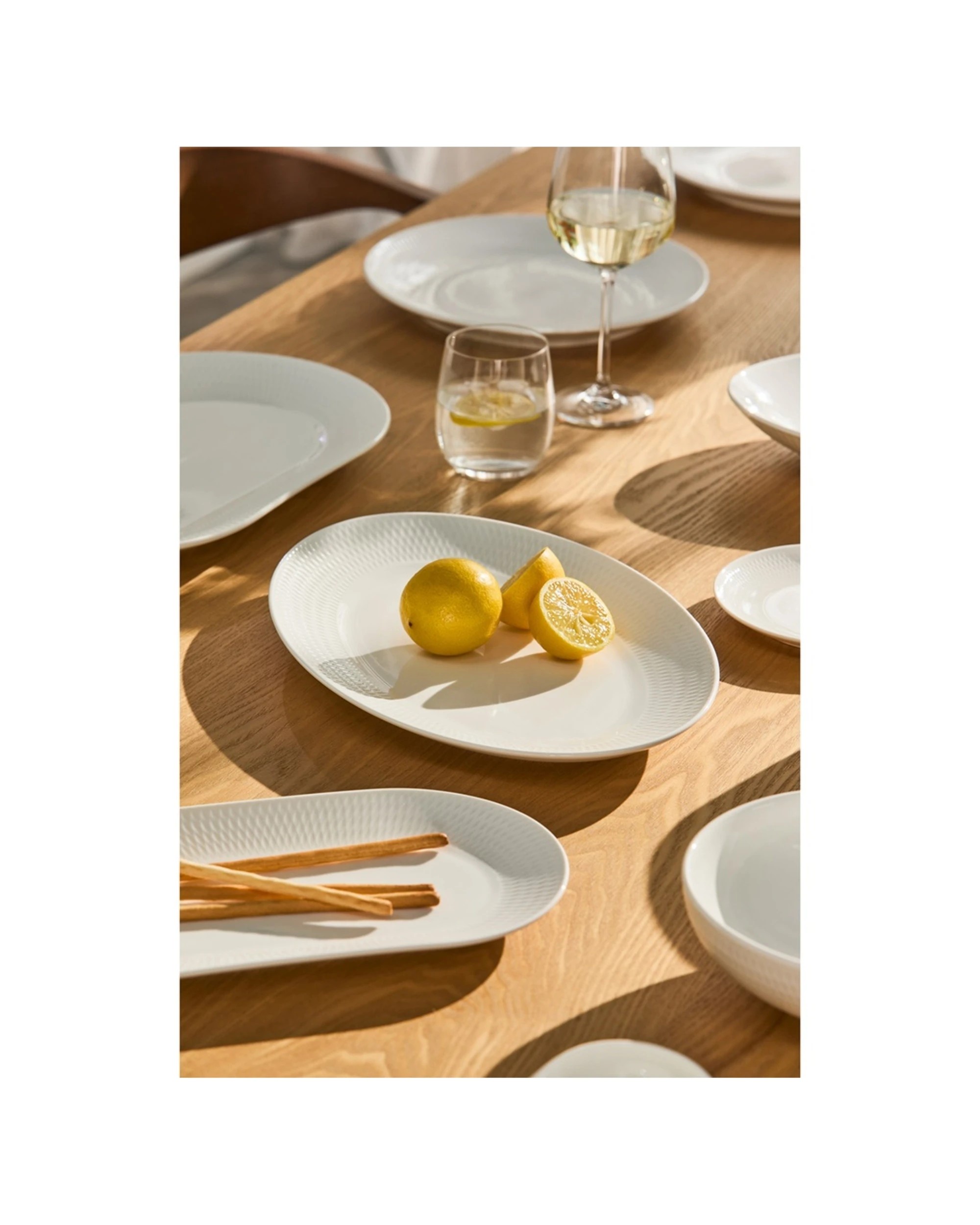 3 Maxwell And Williams Diamonds Oblong Platter 30x17cm Porcelain Gift Boxed - White, 3 of 3