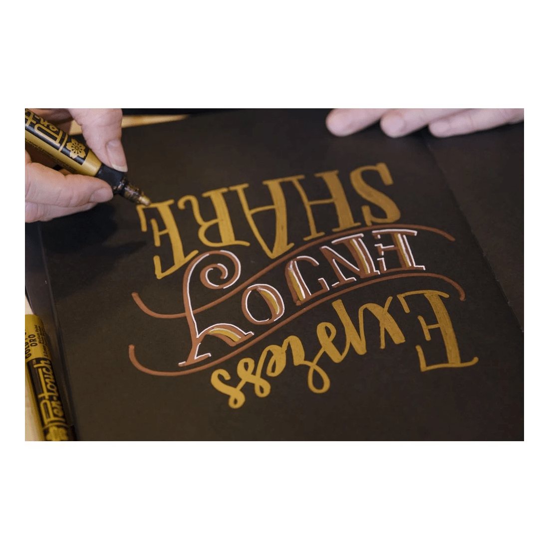 3 Sakura Pen-touch Paint Marker 2mm Gold, 3 of 6