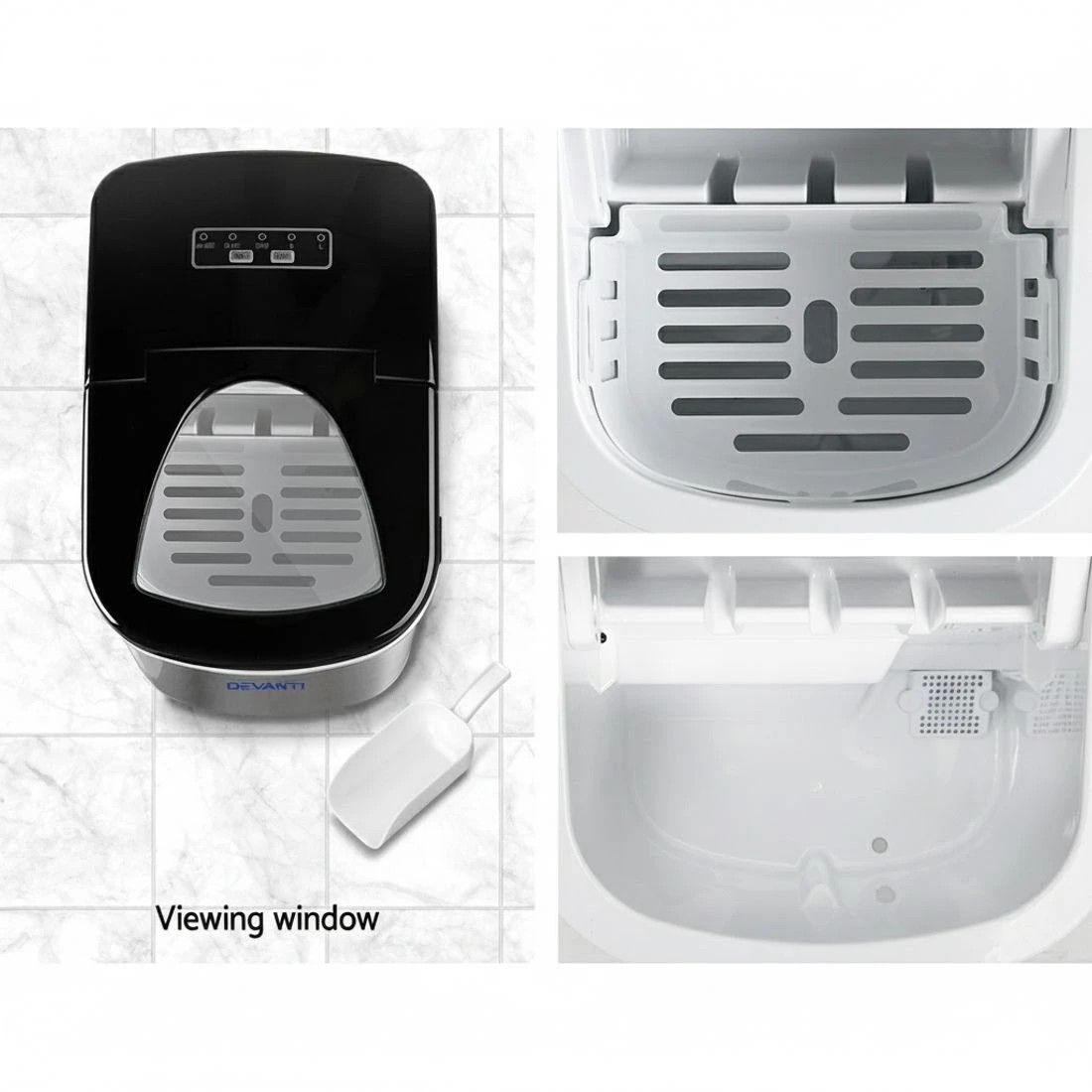 6 Devanti 12kg Ice Maker Machine Stainless Steel - Silver, 6 of 7