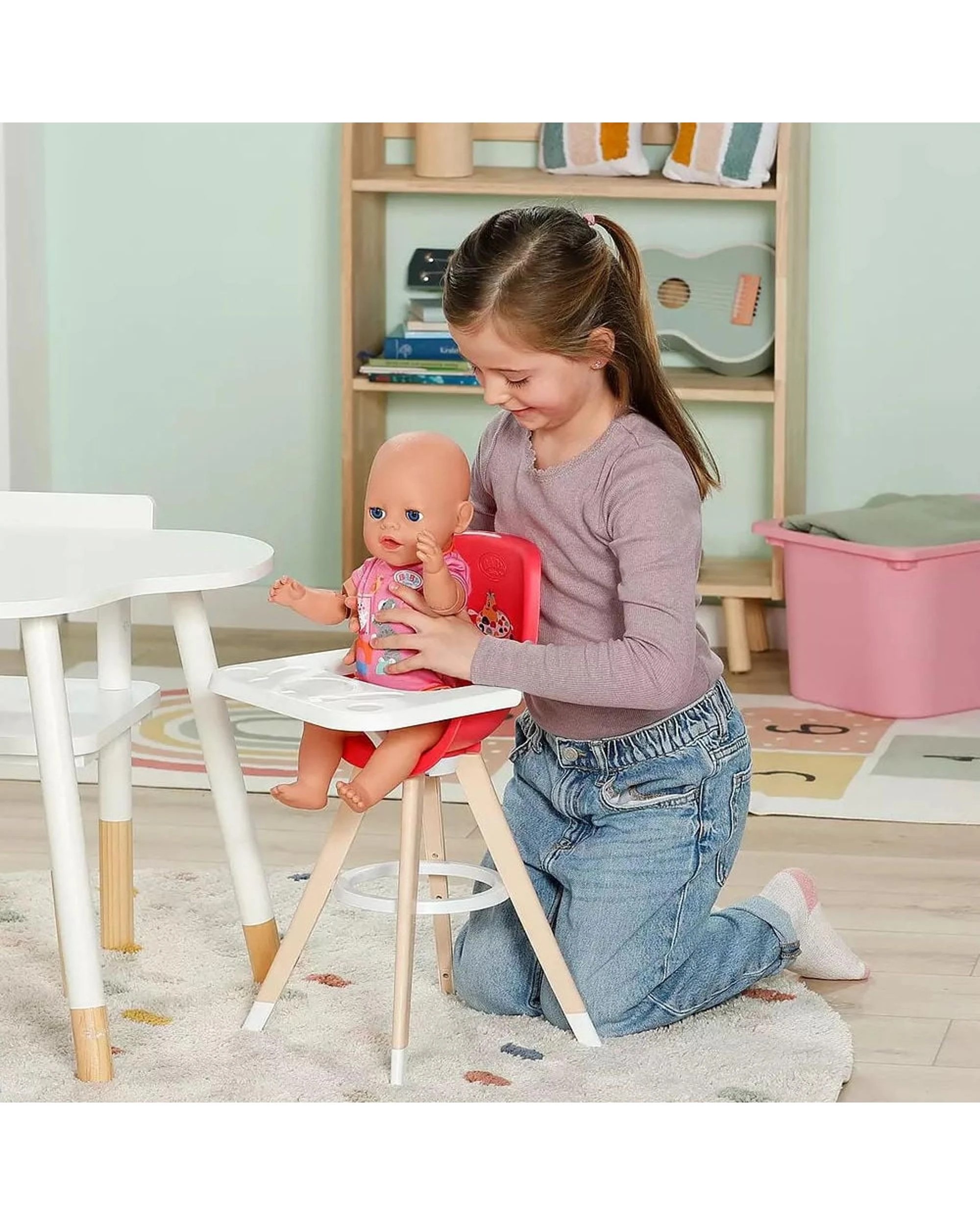8 Baby Born High Chair - Red, 8 of 9